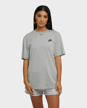Nike Nike Sportswear Club T-Shirt Dark Grey Heather MoistureWickingTechnology Airflow Mesh Insert