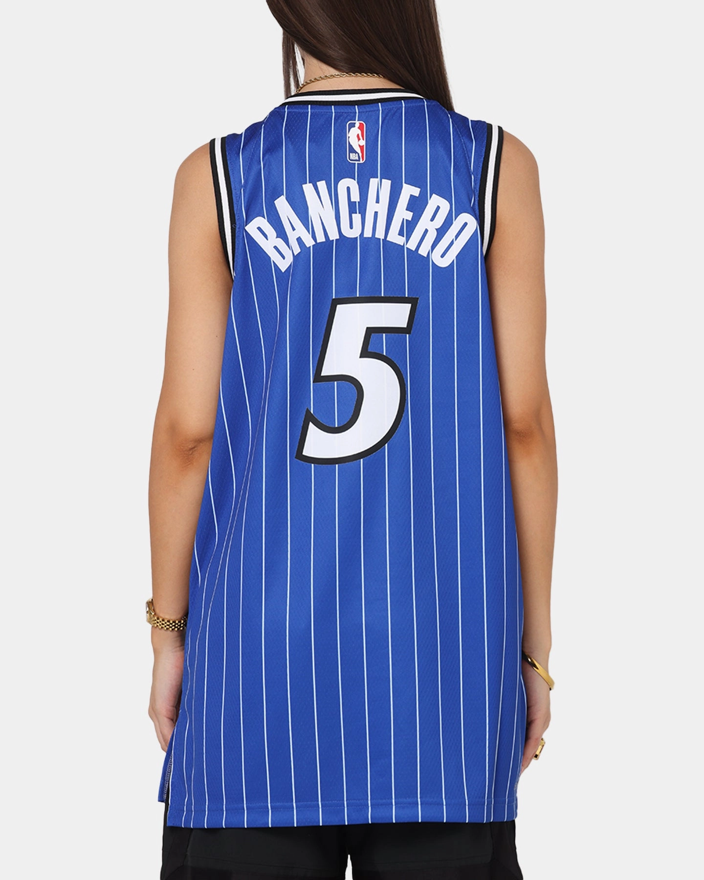 Nike Paolo Banchero Orlando Magic #5 Icon Edition 2025/26 Nike Dri-Fit NBA Swingman Jersey Game Royal Ribbed Knit Fabric BondedShoulder