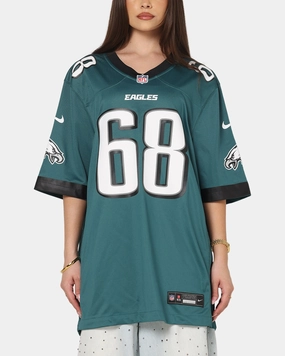 Compression Fit Technology FlexibleKnit Nike Philadelphia Eagles Jordan Mailata #68 Home Game NFL Jersey Teal
