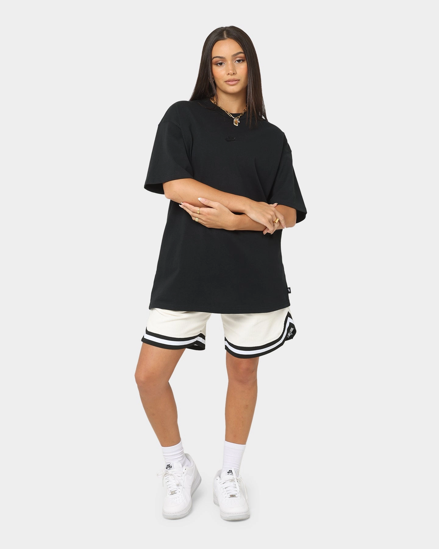 Lightweight Jacket Nike Sportswear Premium Essentials T-Shirt Black/Black