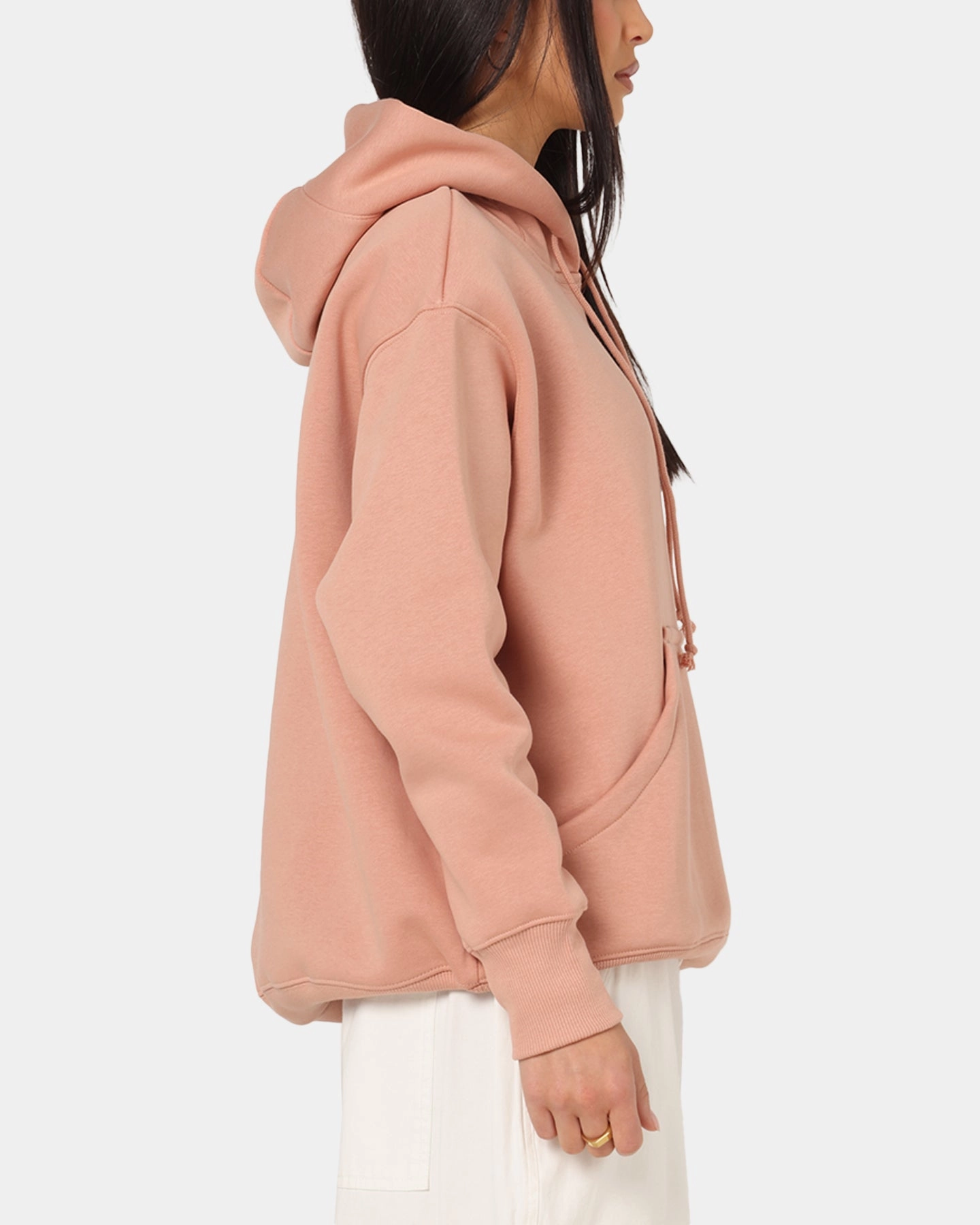 Nike Women's Sportswear Phoenix Fleece Oversized Pullover Hoodie Rose Gold CushionedSupport Unlined Design