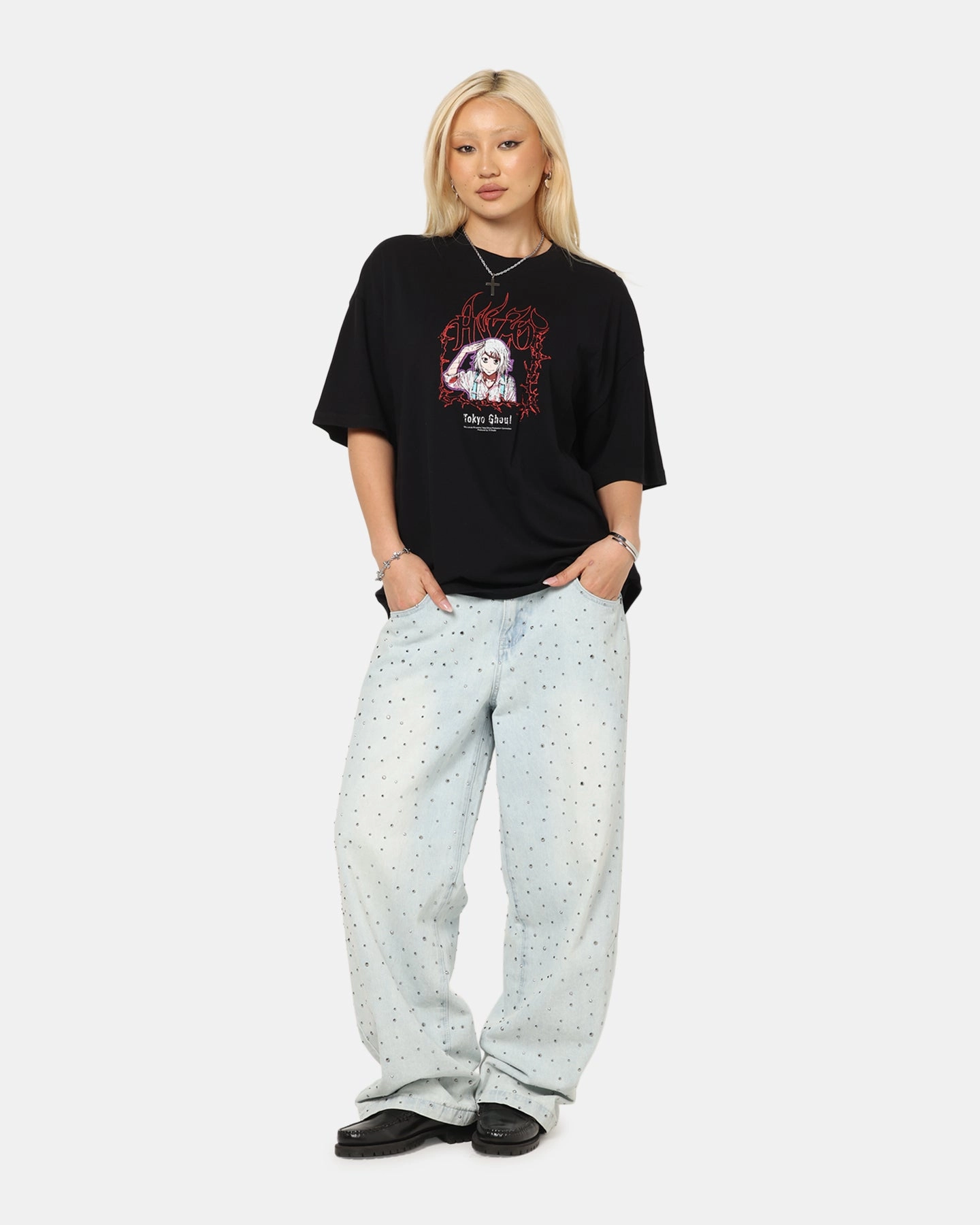 73 Studio X Tokyo Ghoul Juzo Vintage T-Shirt Black Soft Inner Lining