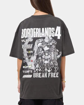3D Spacer Fabric FlexibleWaistband 73 Studio X Borderlands 4 Break Free T-Shirt Black Wash