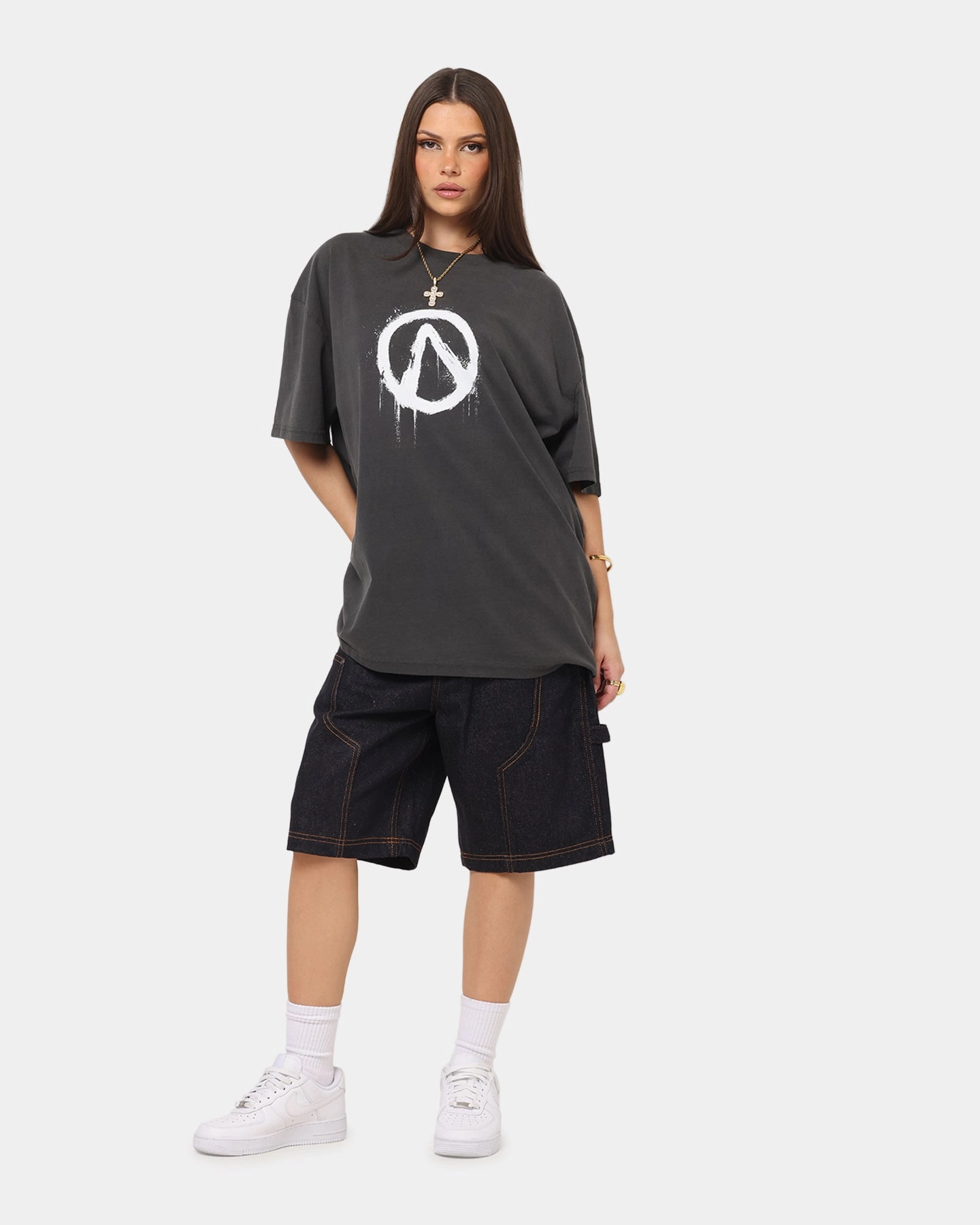 73 Studio X Borderlands 4 Break Free T-Shirt Black Wash GarmentWashedFinish