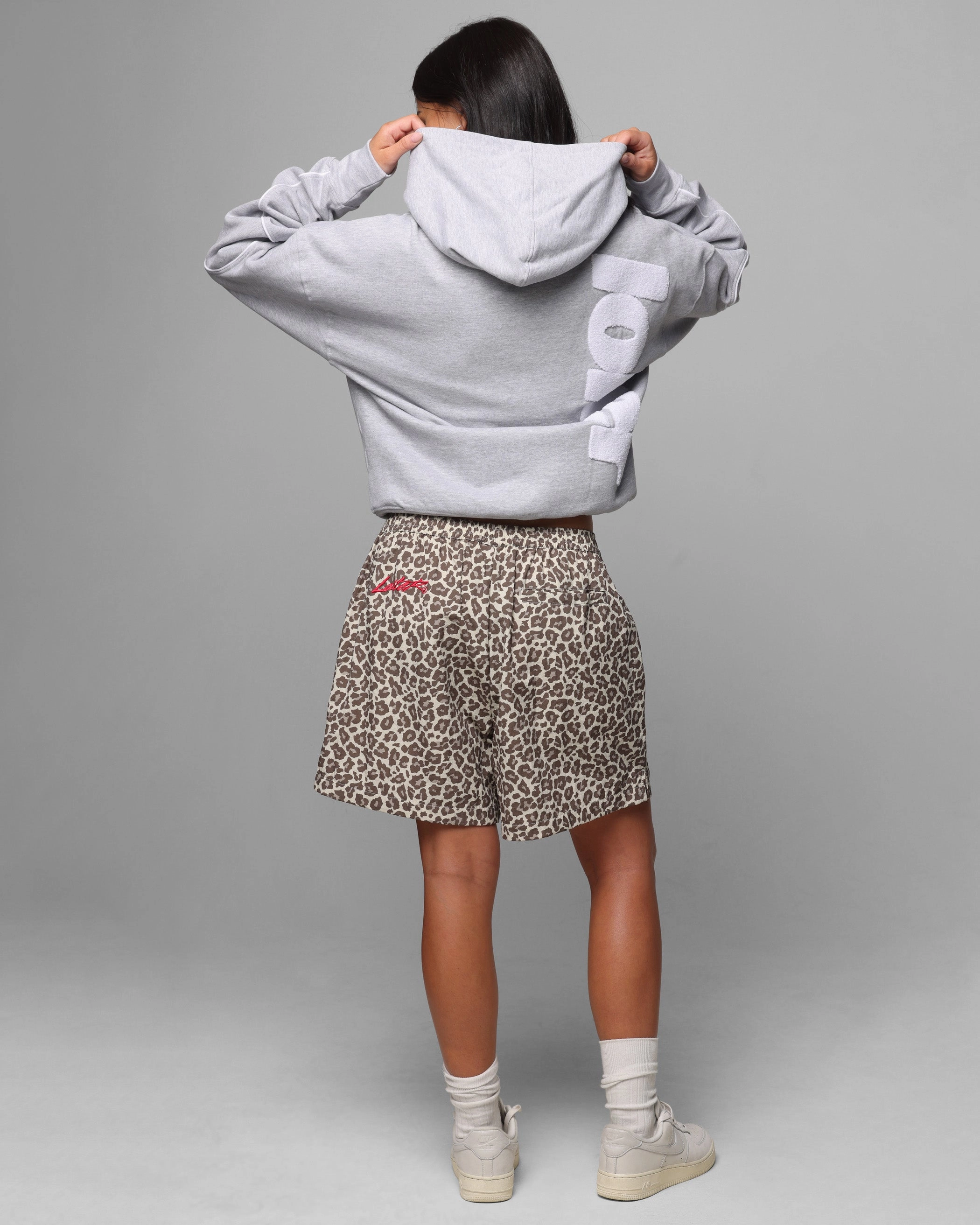 Loiter Pin Line Premium Hoodie Grey Marle Eco friendly materials