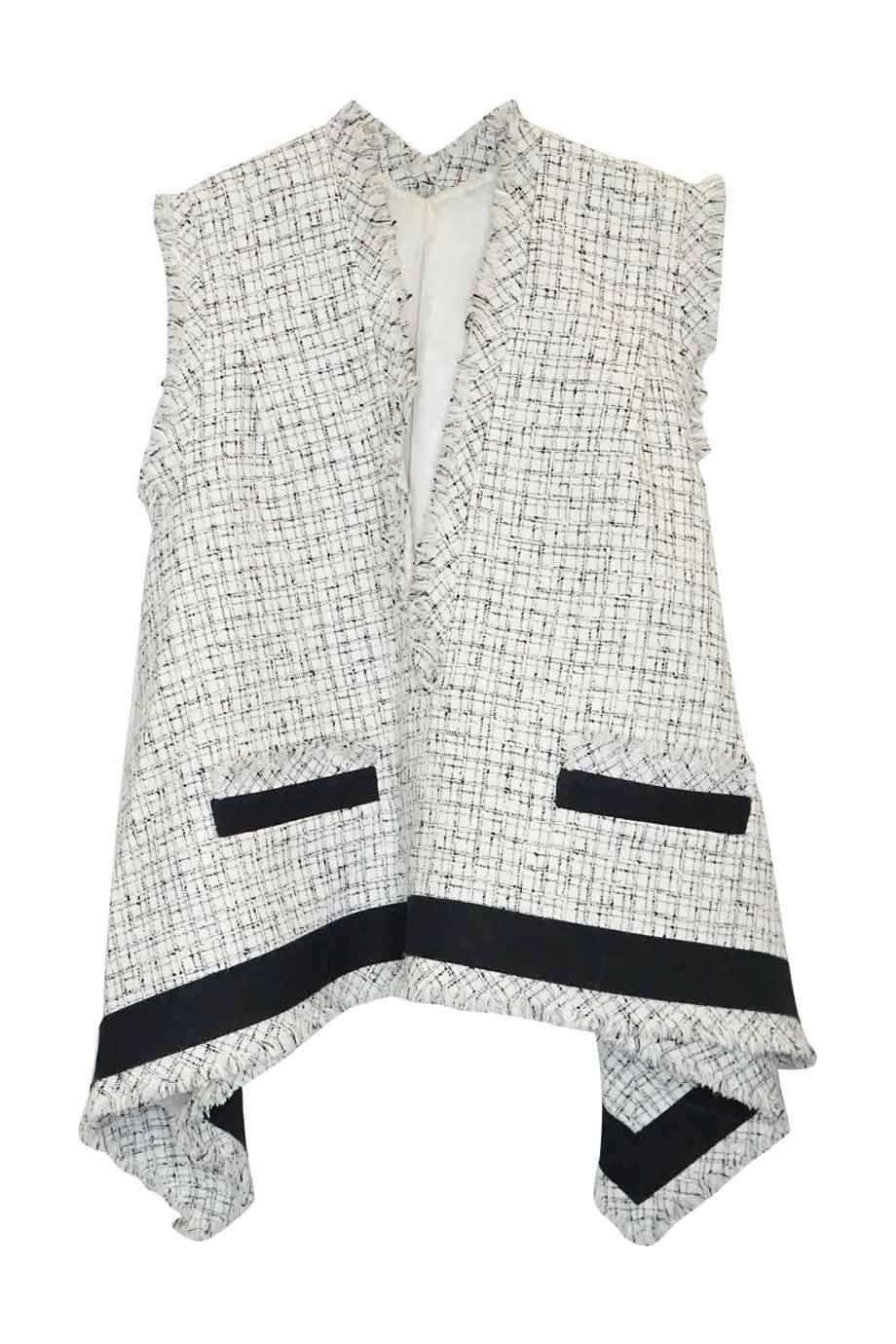 [WW22223] Sacai | Sleeveless Top Formal Shirt CarbonNeutral Production