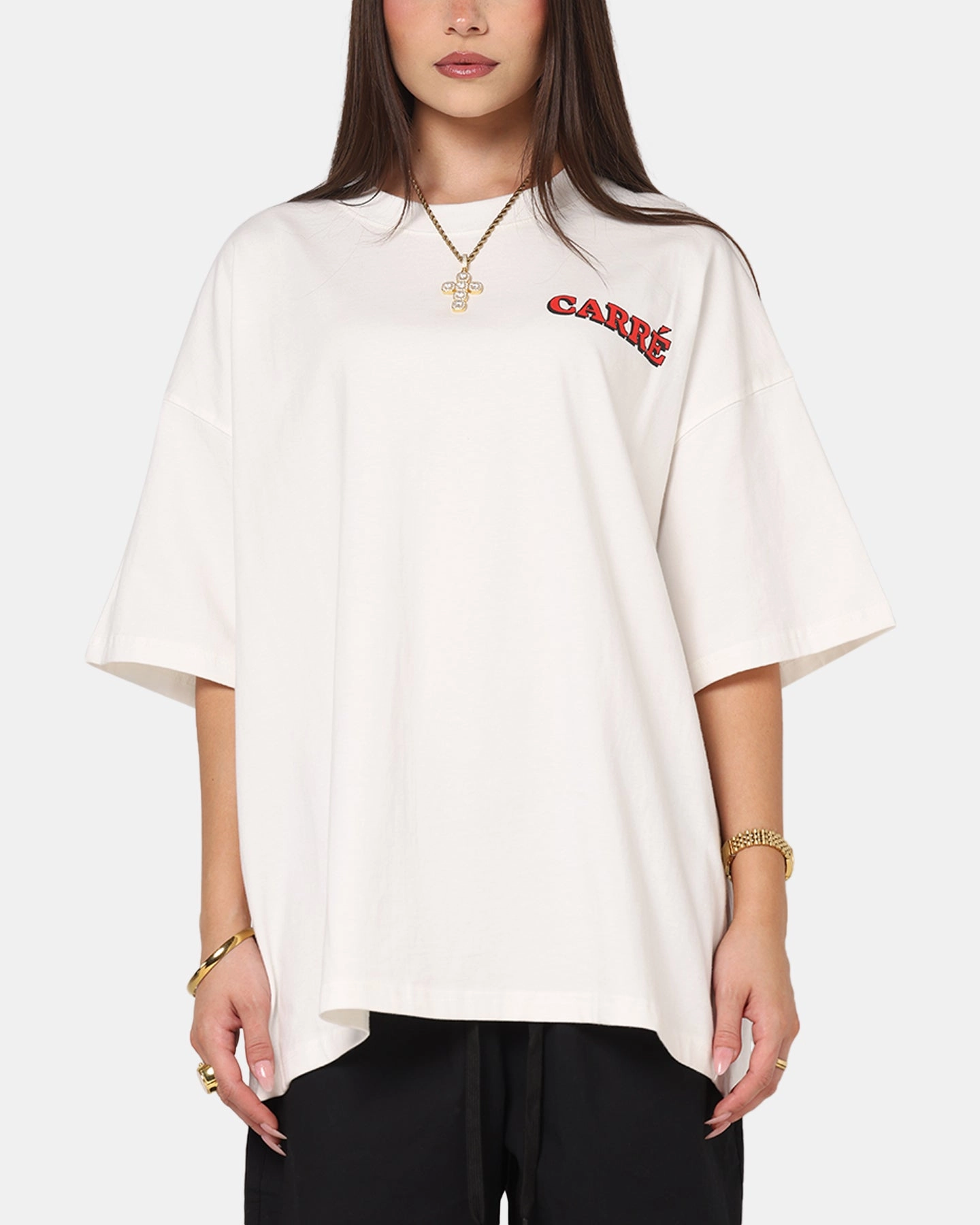 BrushedInnerSurface Carre Workwear Heavyweight T-Shirt Off White