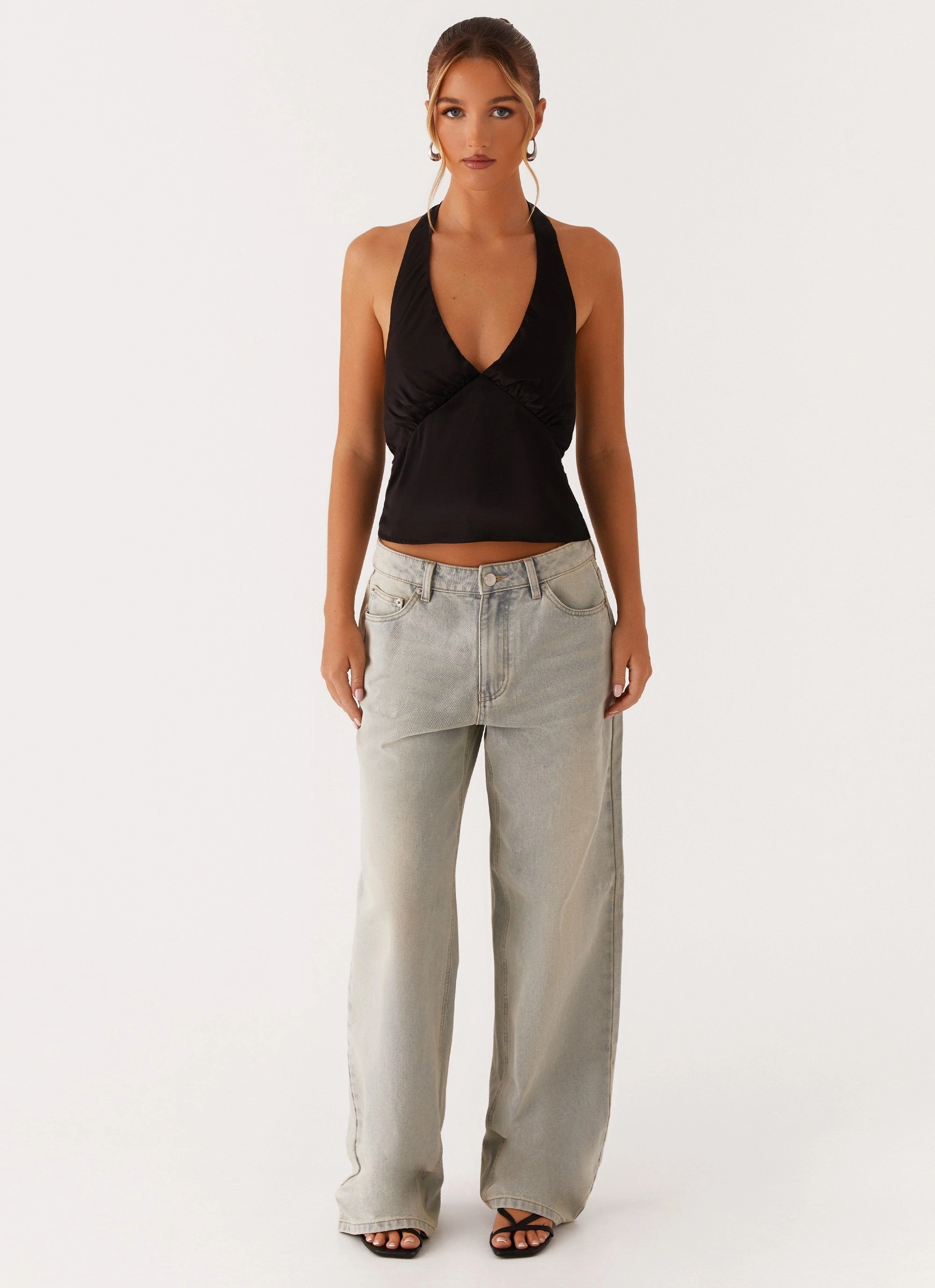 Heavy Hearted Top - Black Simple Dress