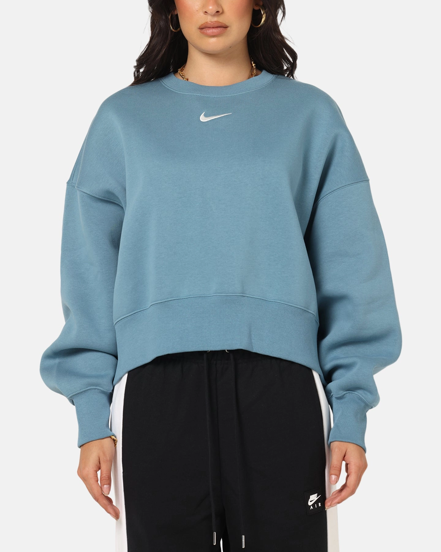Sustainable Textile Nike Women's Nike Sportswear Style Fleece Over-Oversized Crewneck Smokey Blue/Sail