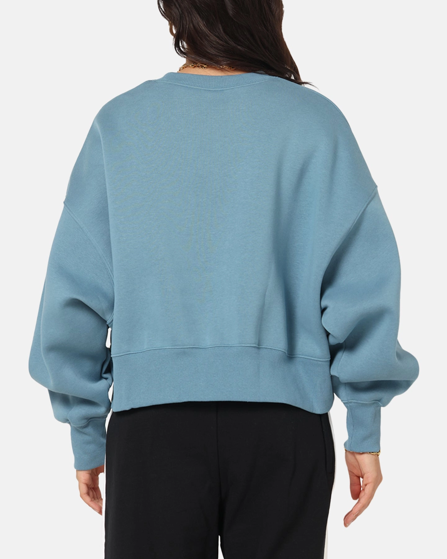WrinkleFree Weave Nike Women's Nike Sportswear Style Fleece Over-Oversized Crewneck Smokey Blue/Sail