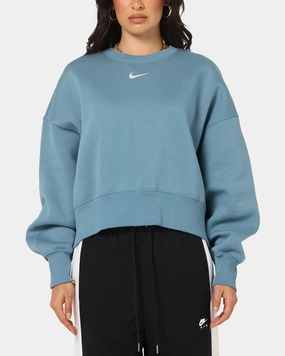 Sustainable Textile Nike Women's Nike Sportswear Style Fleece Over-Oversized Crewneck Smokey Blue/Sail