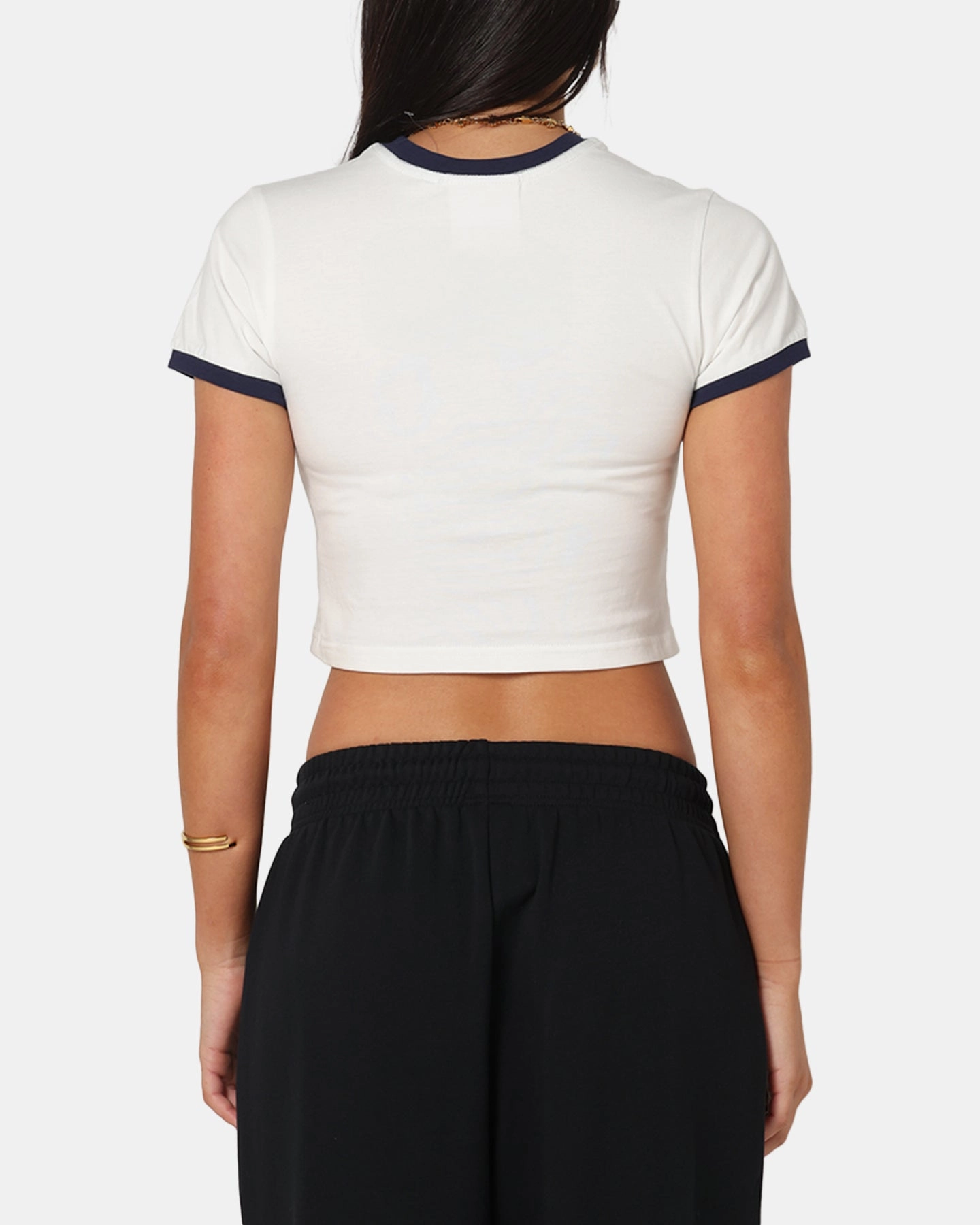 TemperatureRegulating Fabric EasyClean Majestic Athletic Women's New York Yankees Crest Baby T-Shirt Vintage White