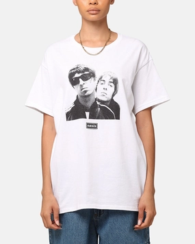 Oasis Photo T-Shirt White Lightweight Weave Durable Hem Stitching