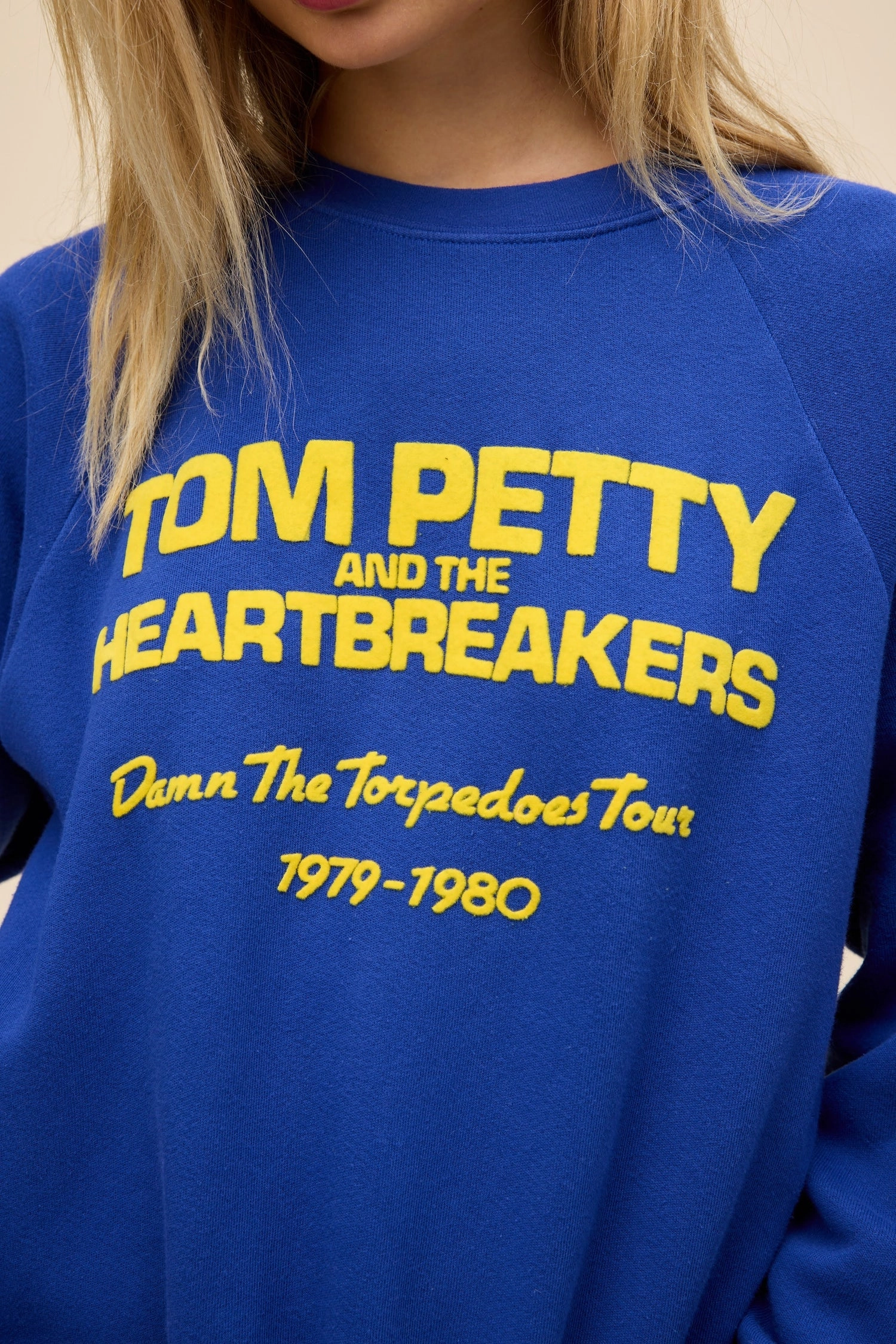 Ribbed Neckline Tom Petty Damn The Torpedoes Vintage Sweatshirt