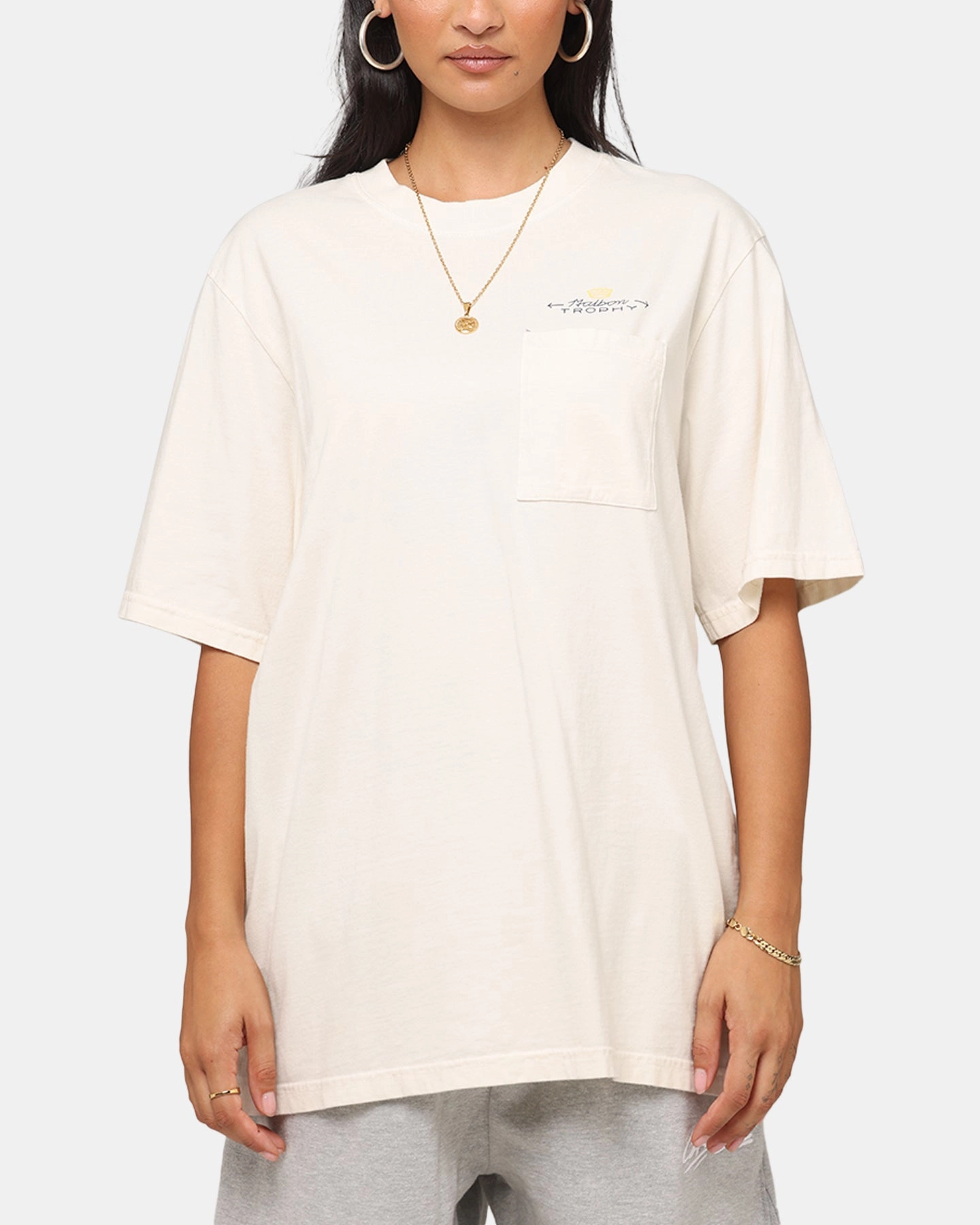 EcoCertified Malbon Pocket T-Shirt White