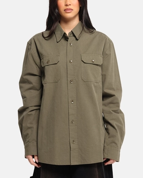 SnagResistant Breathable back panel XXIII Slub Overshirt Khaki