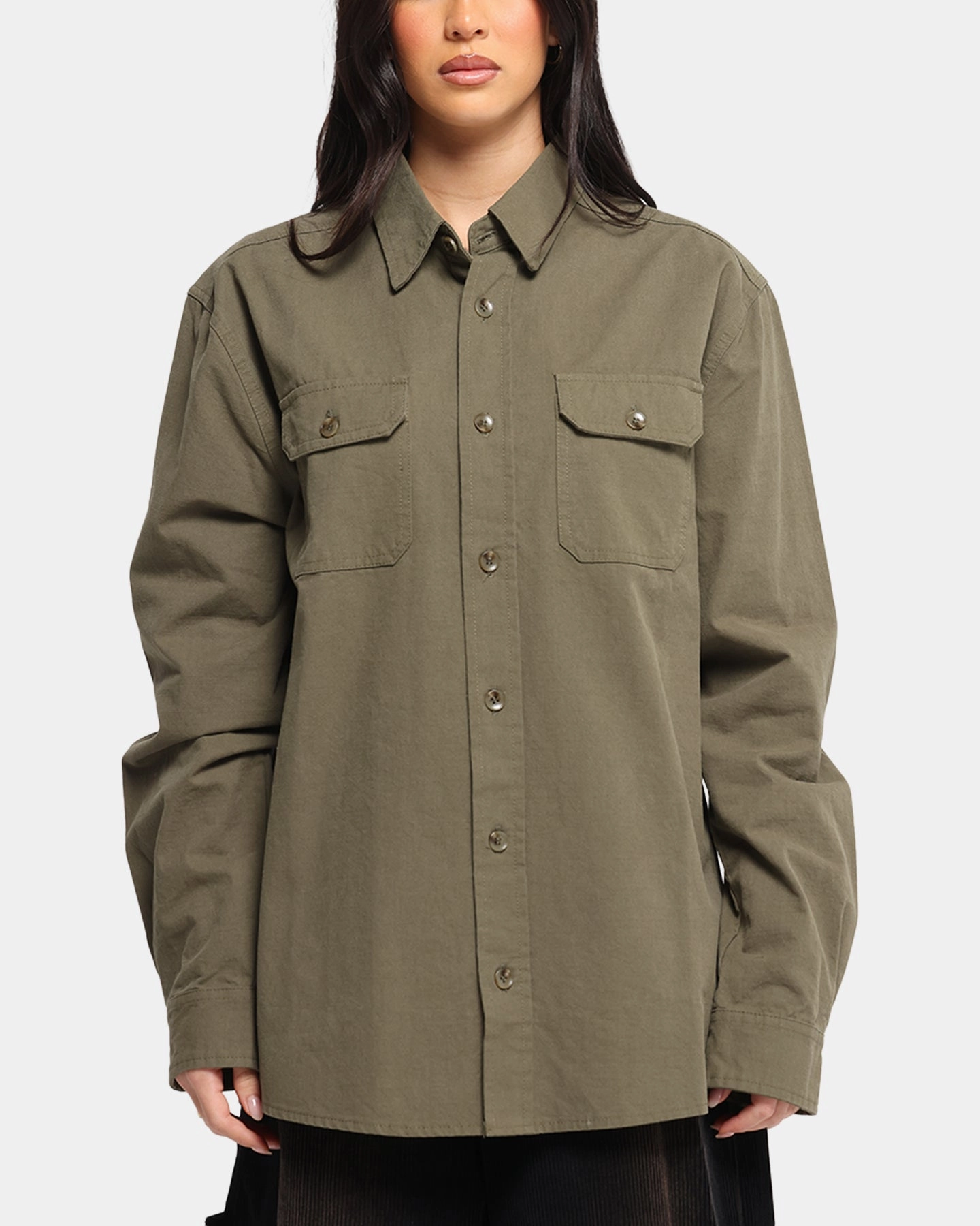 SnagResistant Breathable back panel XXIII Slub Overshirt Khaki