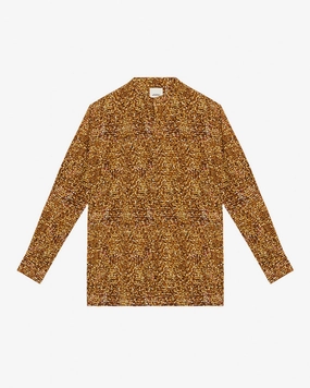 Tailored Silhouette Double Stitched Hems SIMA BLOUSE