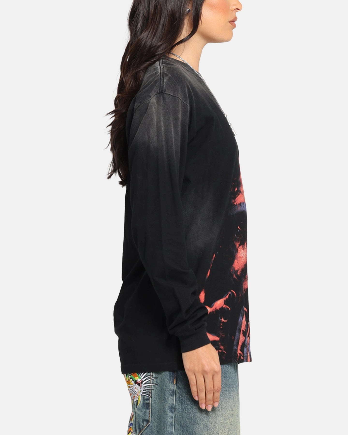 Slipknot Slipknot Long Sleeve T-Shirt Washed Black Sporty T-shirt Cool Fabric