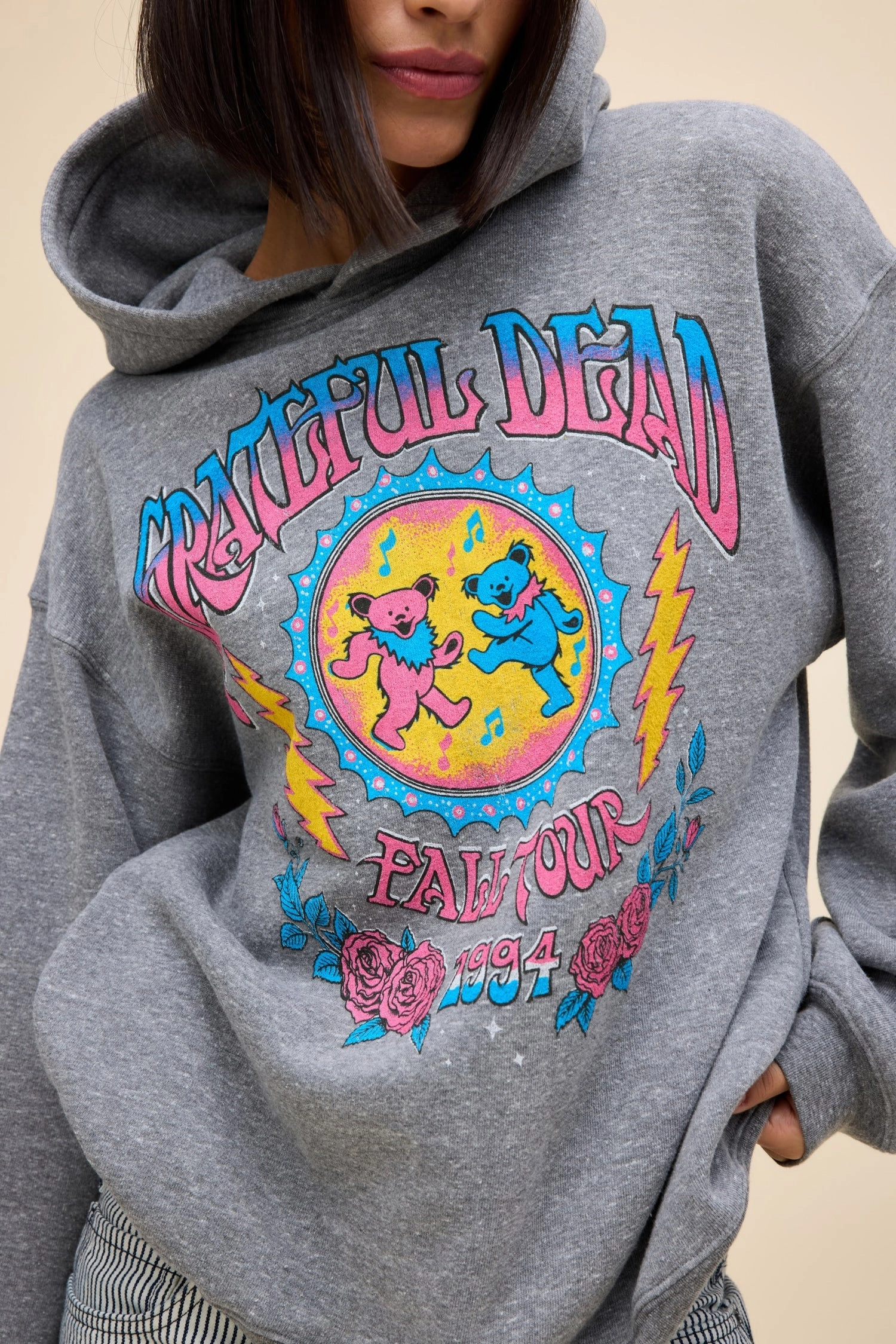Grateful Dead Fall Tour '94 BF Hoodie RibbedCollar
