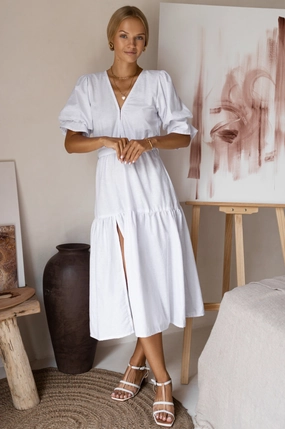 Peony Midi Dress (Sale) Relaxed Fit Design Quiet Luxury