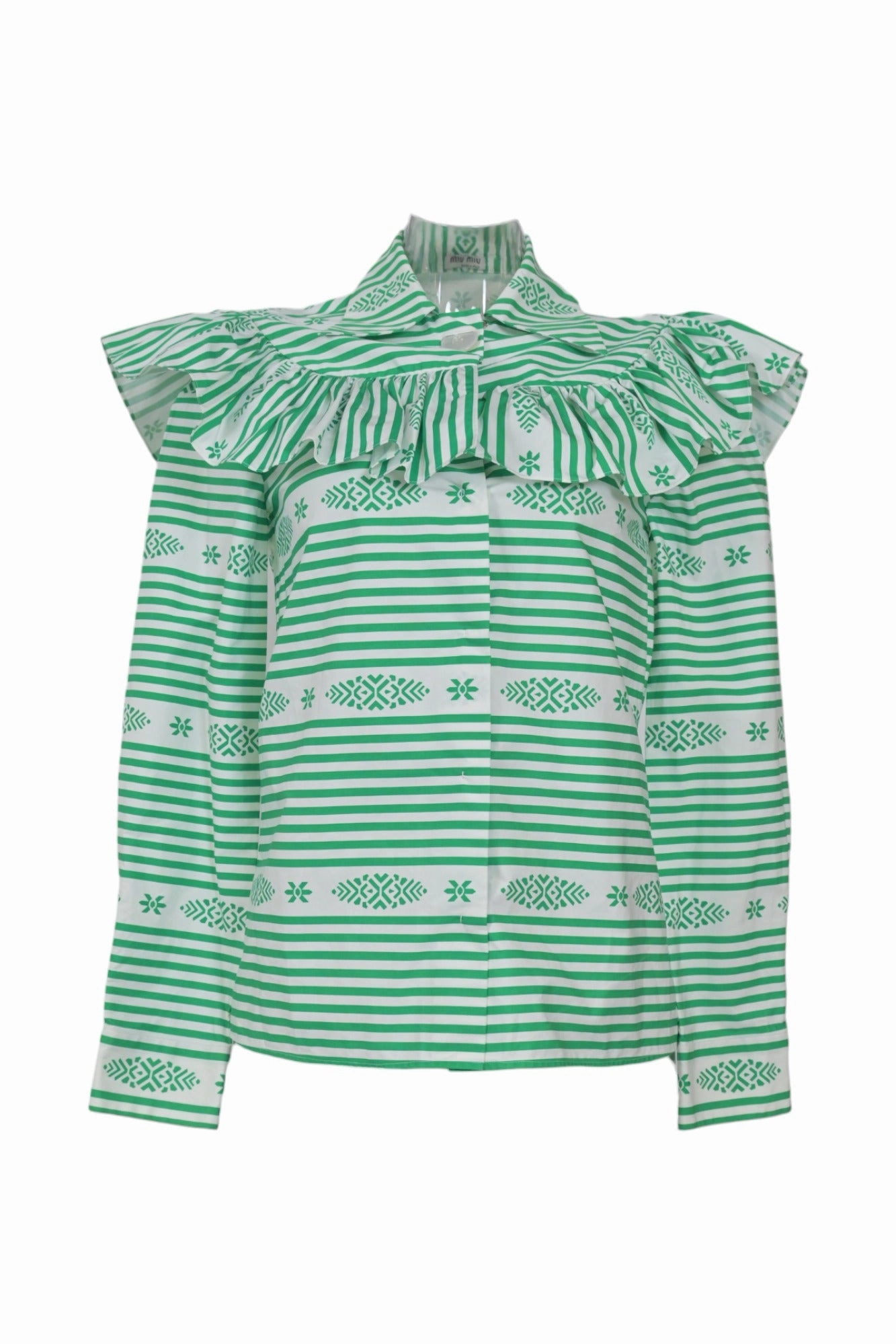 [WW35551] Miu Miu | Shirt Subtle patterns Trendsetting Design