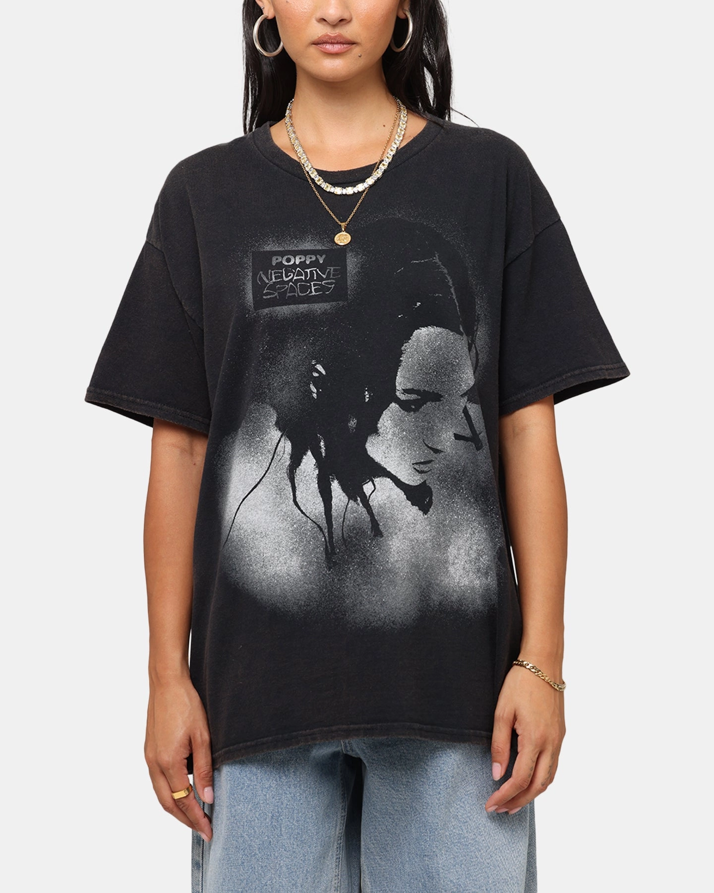 PolishedFinish Poppy Poppy T-Shirt Black Vintage