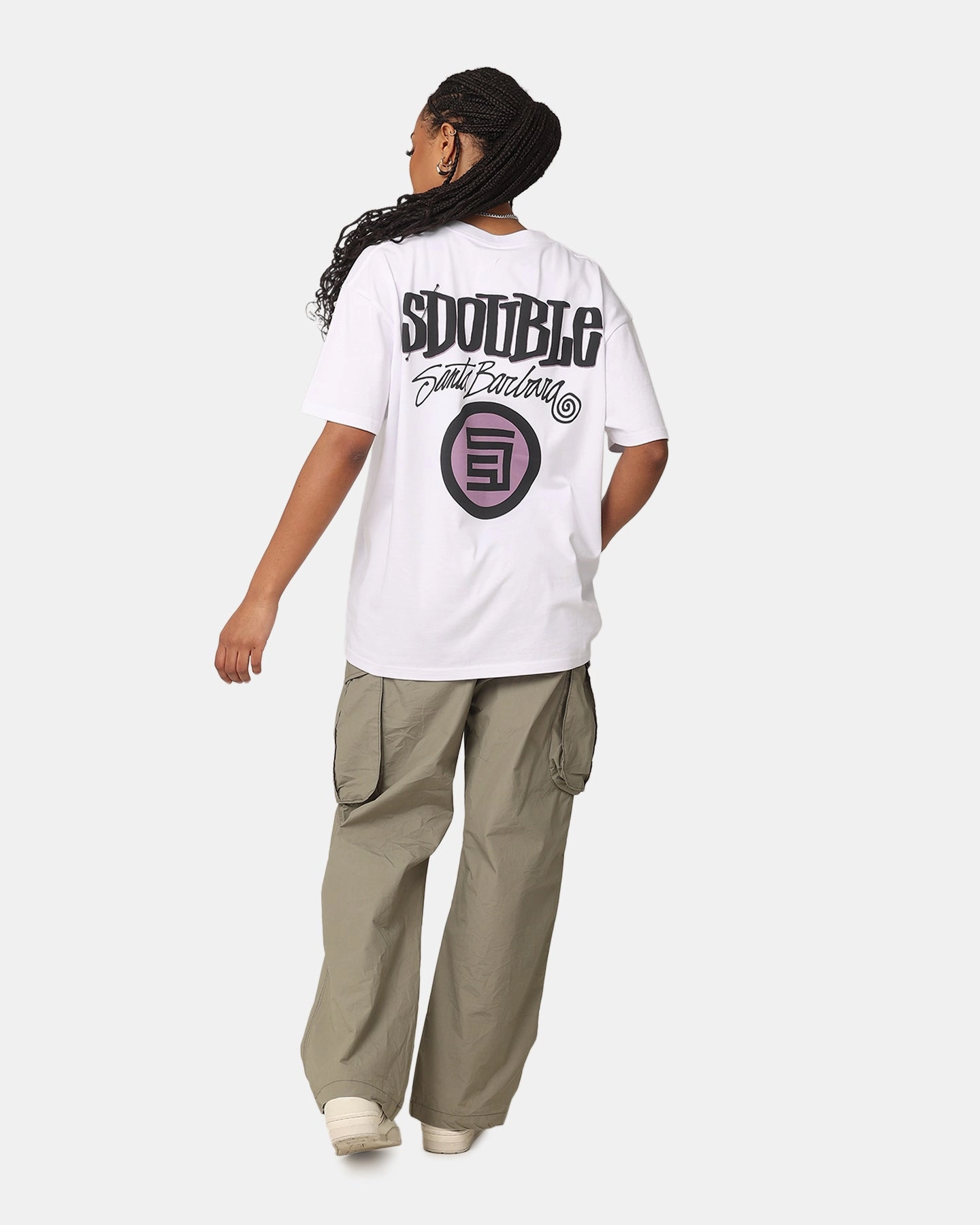 Durable Hem Stitching Thermal Regulating Fabric S Double Combo Platter T-Shirt Washed White