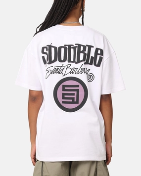 SeamlessDesign Silicone Print Detail S Double Combo Platter T-Shirt Washed White