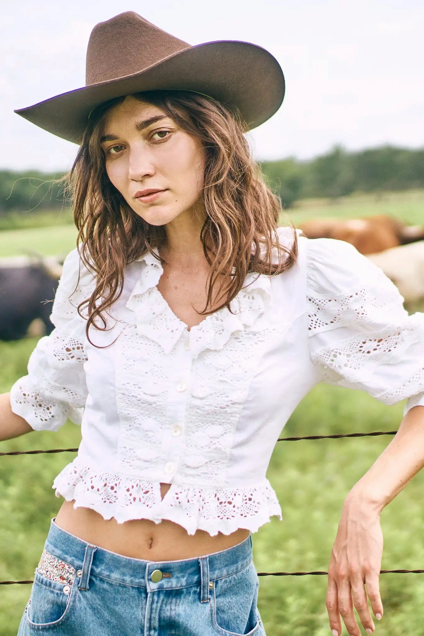 Foldable Cuff Design Multipanel Construction Primrose Blouse