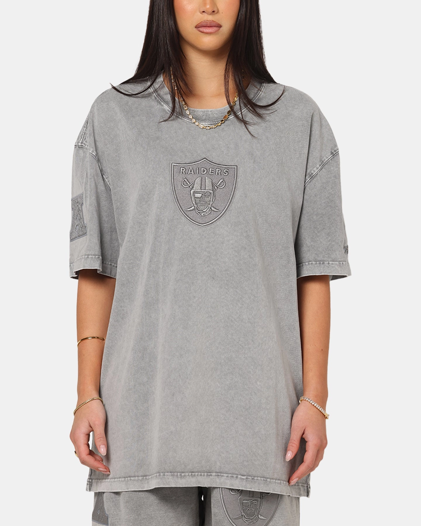 ReinforcedShoulders Pro Standard Las Vegas Raiders Washed Classic T-Shirt Washed Grey