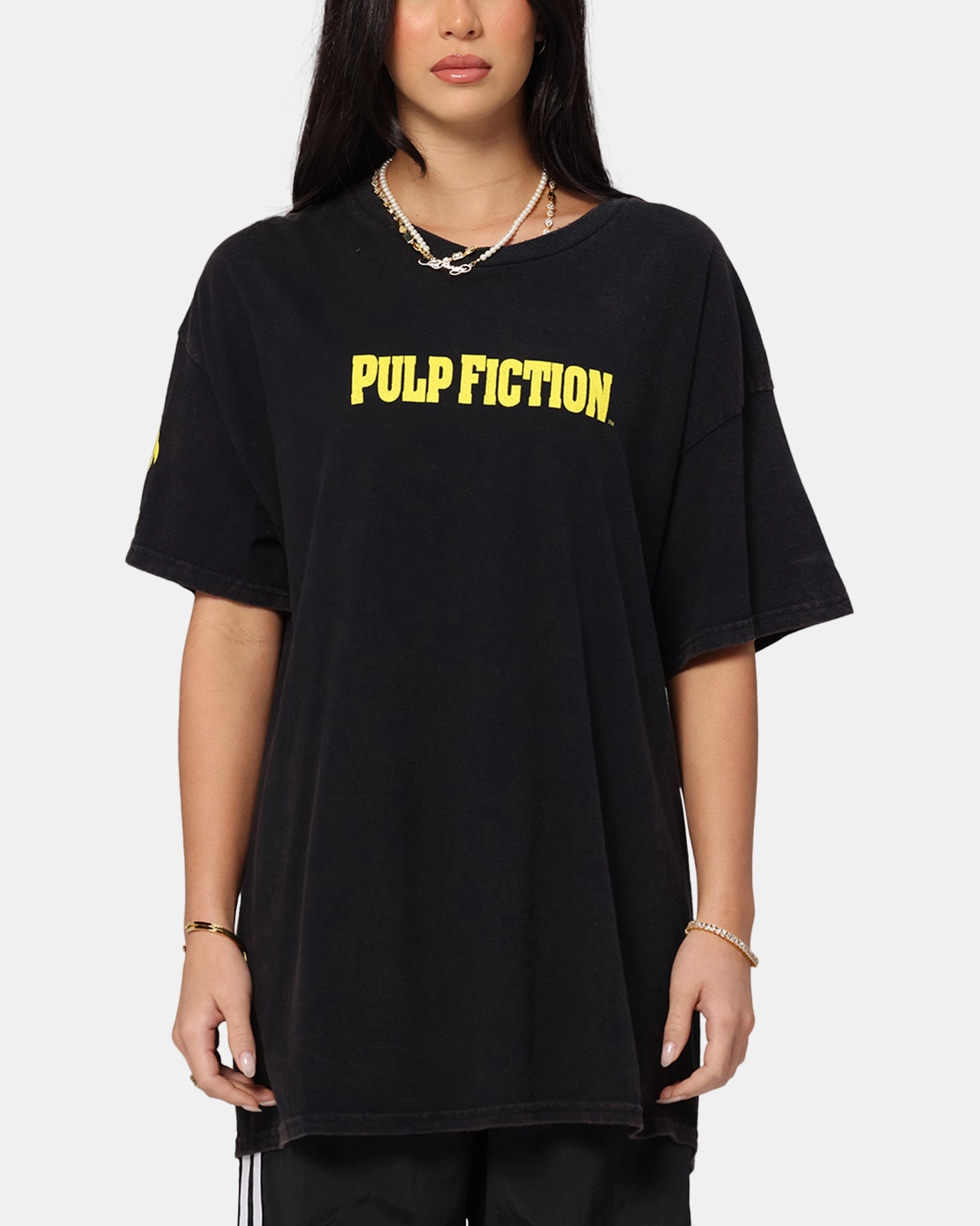Everyday Comfort Pulp Fiction Mia Wallace Vintage T-Shirt Black Vintage