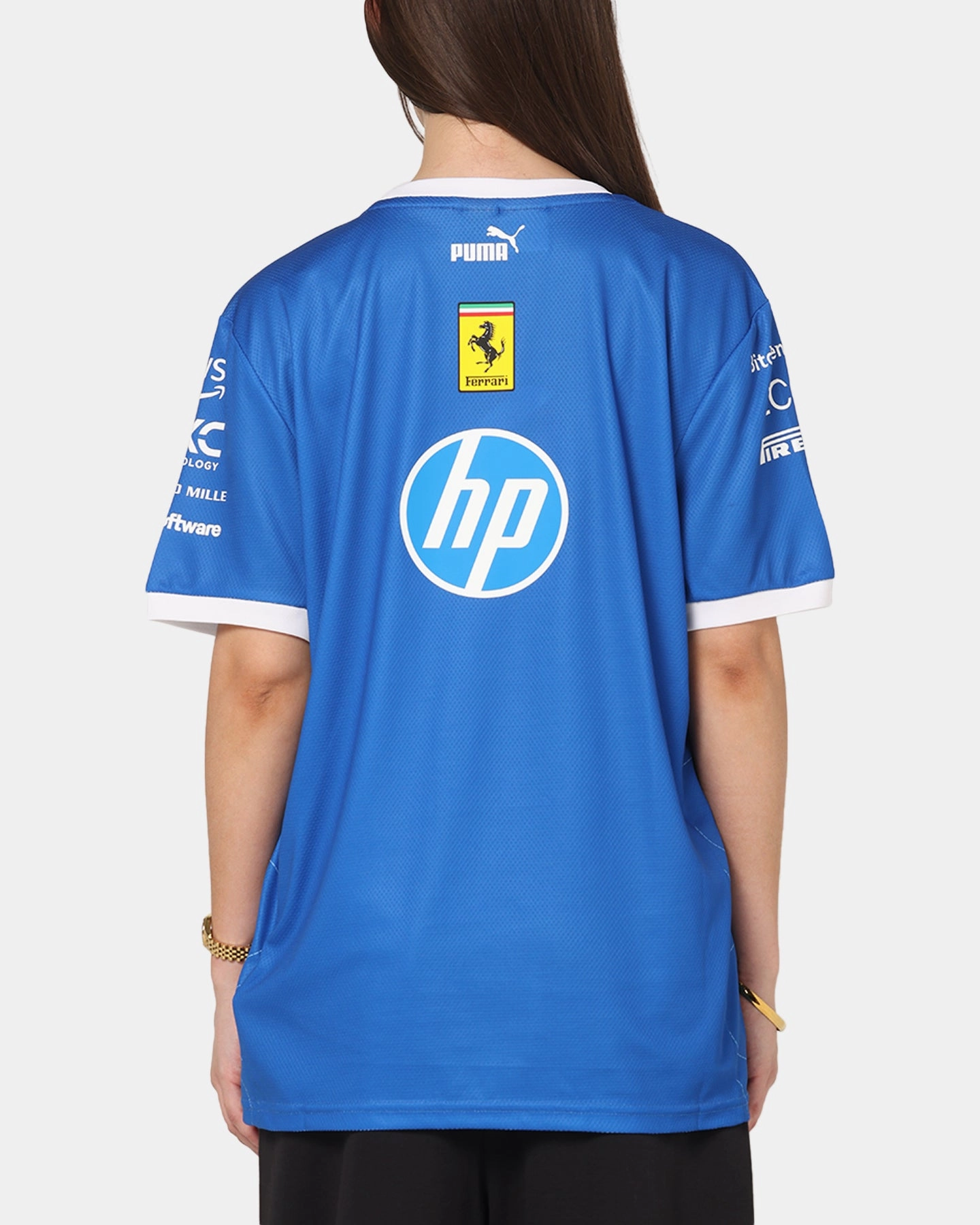 Puma X Scuderia Ferrari Monza T-Shirt Steer Blue MultiPocket Design
