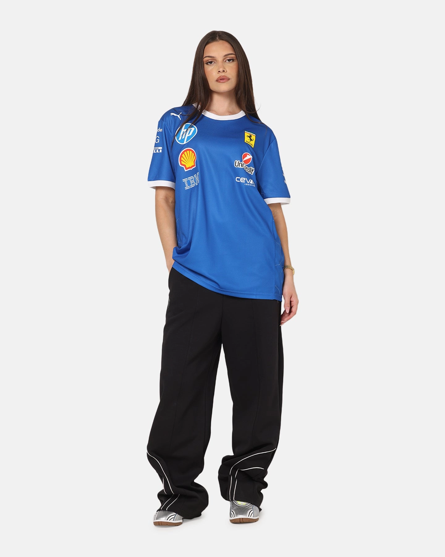 Puma X Scuderia Ferrari Monza T-Shirt Steer Blue ReinforcedEdges