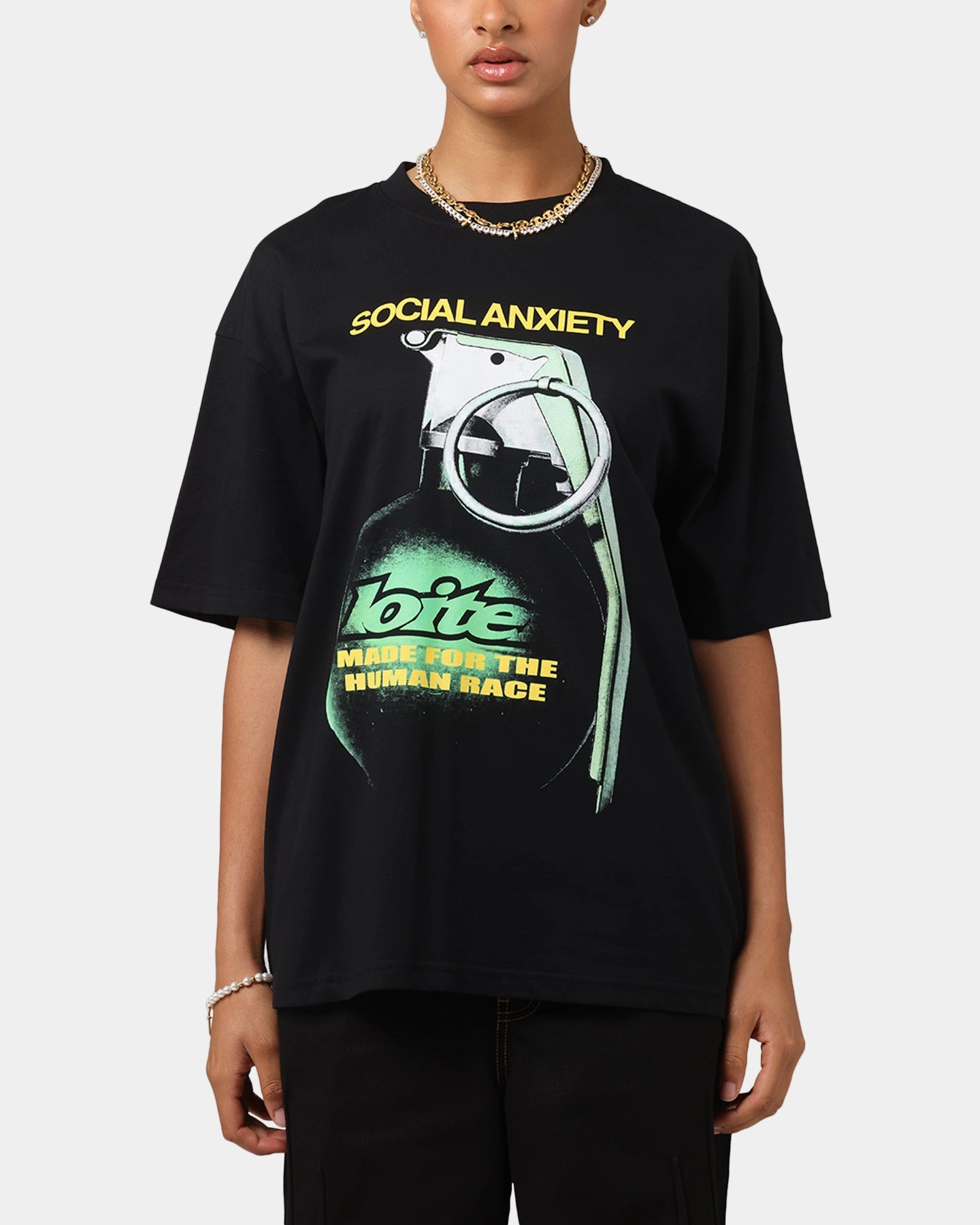 QuickDry Technology Loiter Live Laugh Love Drop T-Shirt Black