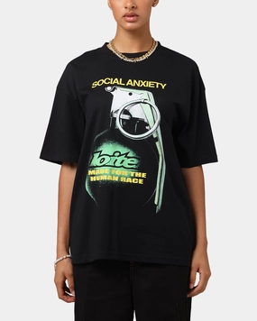 QuickDry Technology Loiter Live Laugh Love Drop T-Shirt Black