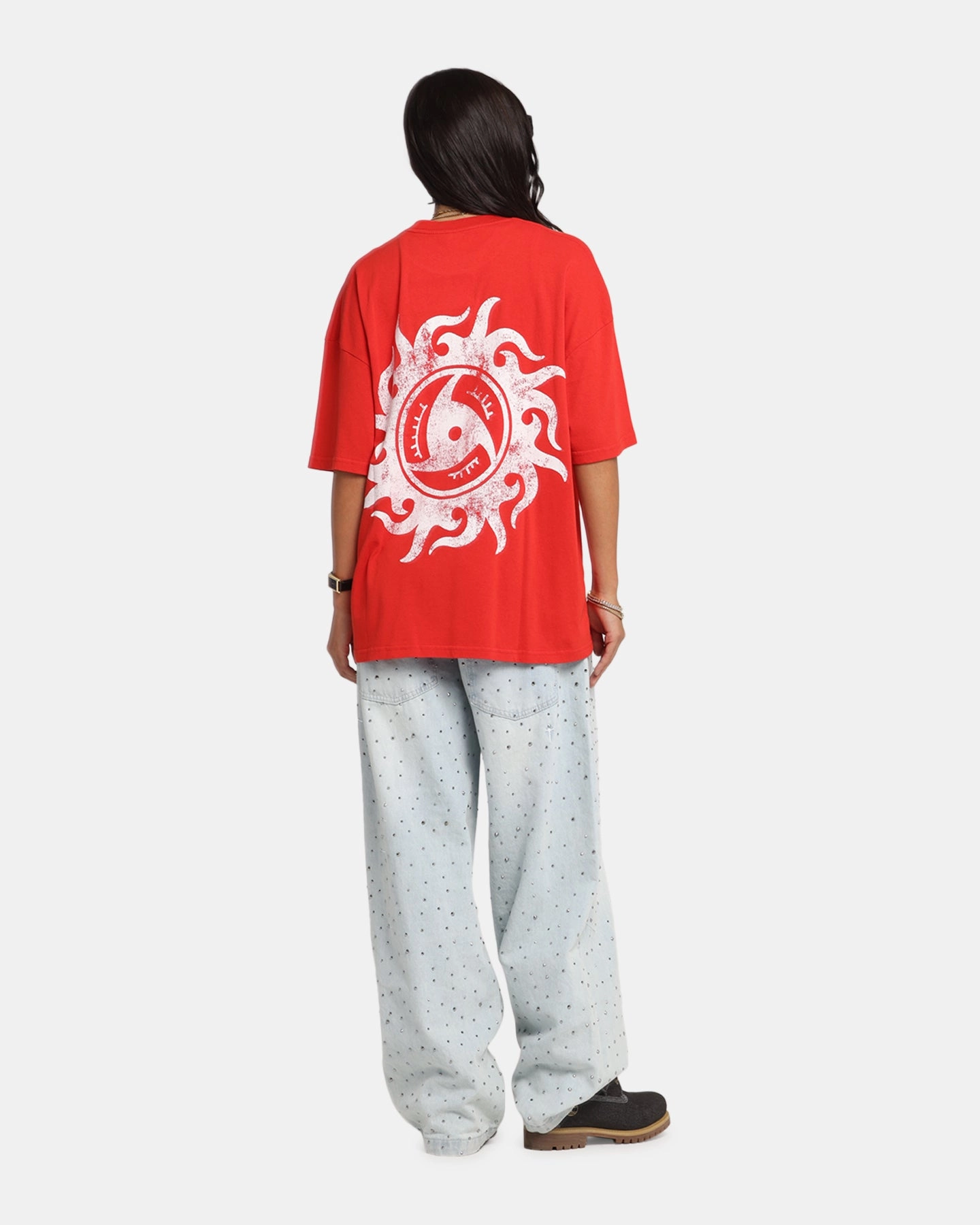 73 Studio X Naruto Chibi Itachi Vintage T-Shirt Red Breathable back panel NonScratchSurface