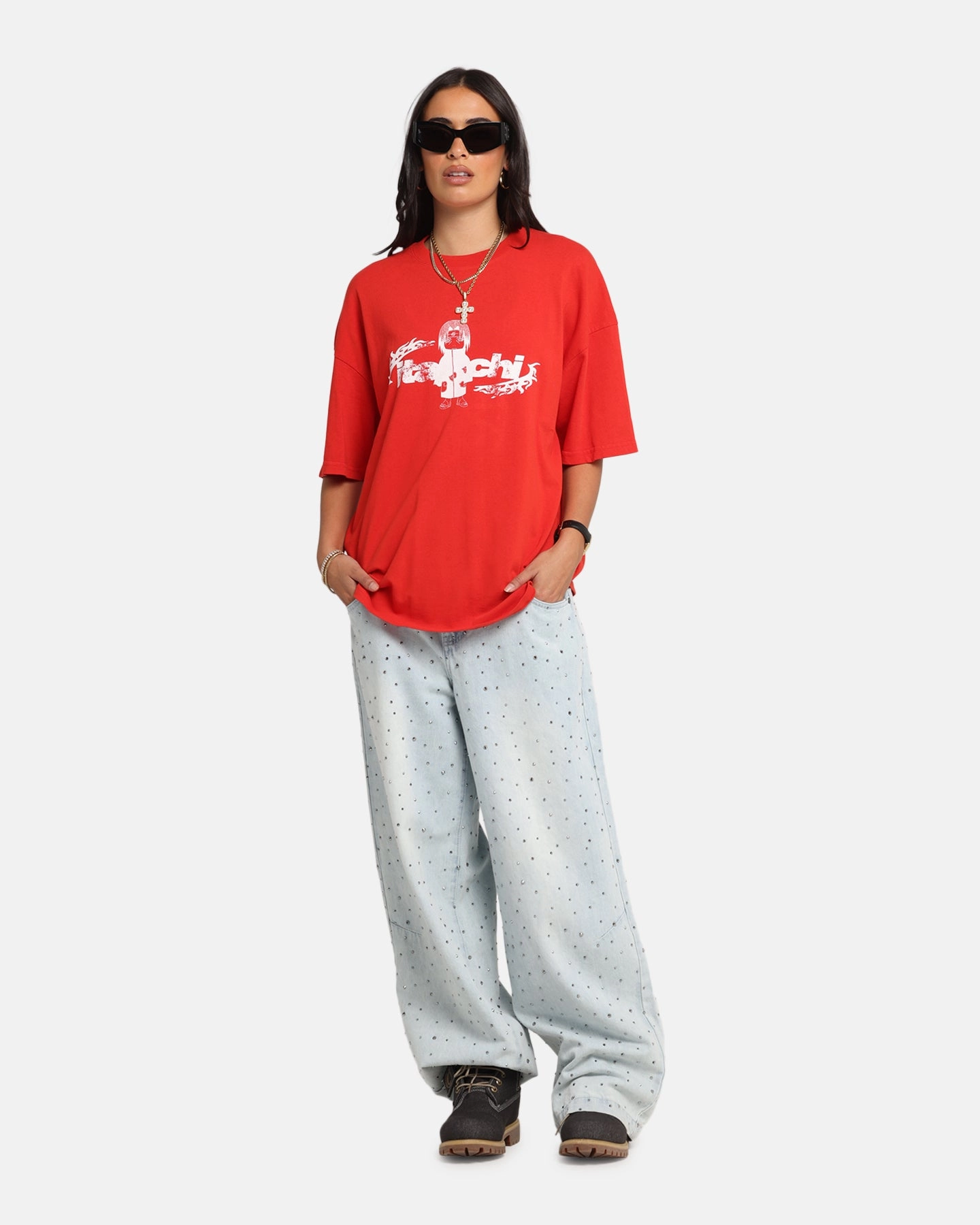 73 Studio X Naruto Chibi Itachi Vintage T-Shirt Red Soft Material