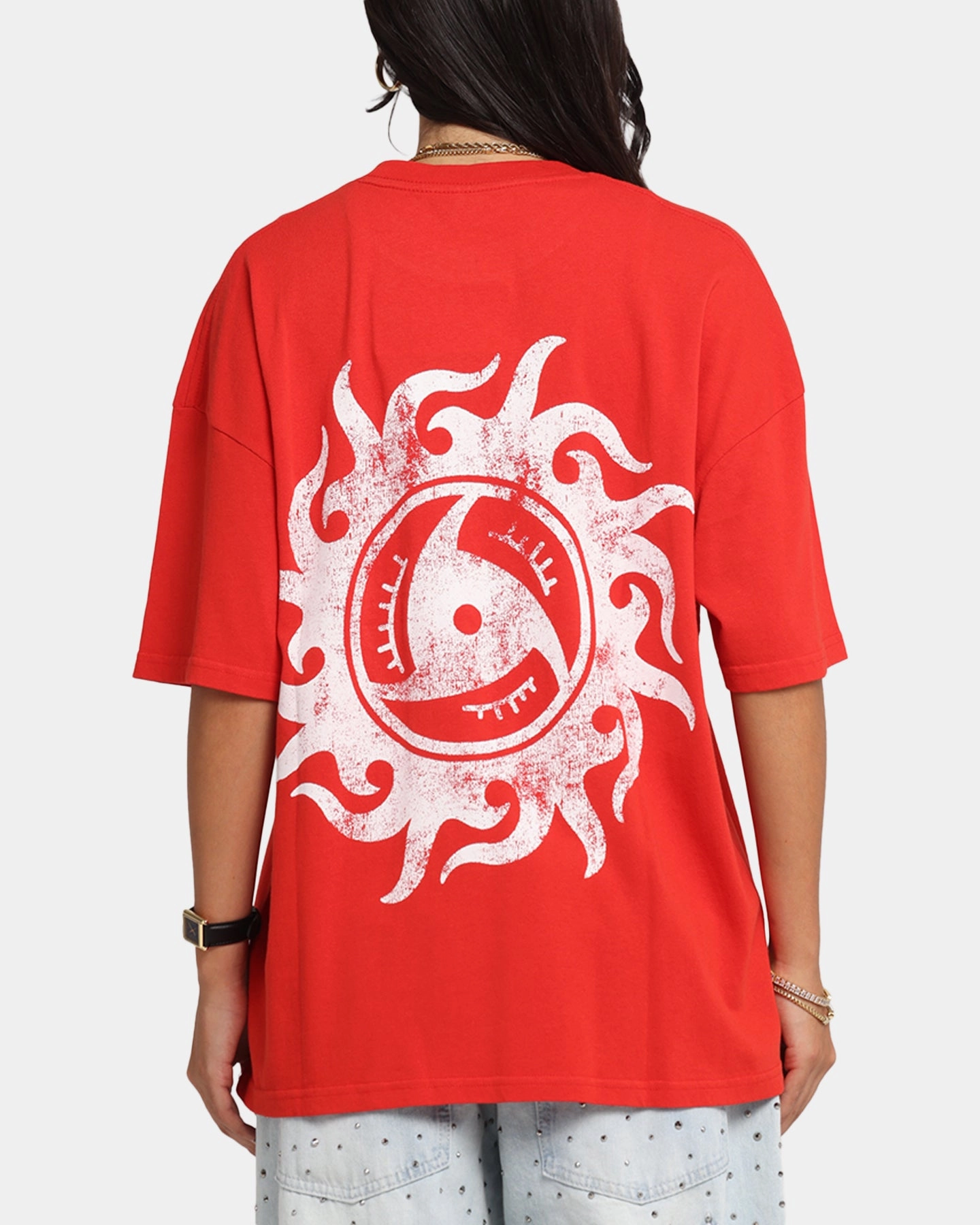 73 Studio X Naruto Chibi Itachi Vintage T-Shirt Red Torsion Support Structure Ventilated Back Panels