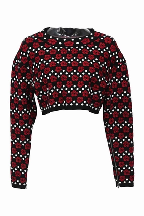 [WW45709] Ala?a | Long sleeve top Soft Material Anti Static Cloth Blend