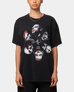 Rammstein Cracked Glass Vintage T-Shirt Black Vintage Compact Thermal Insulation