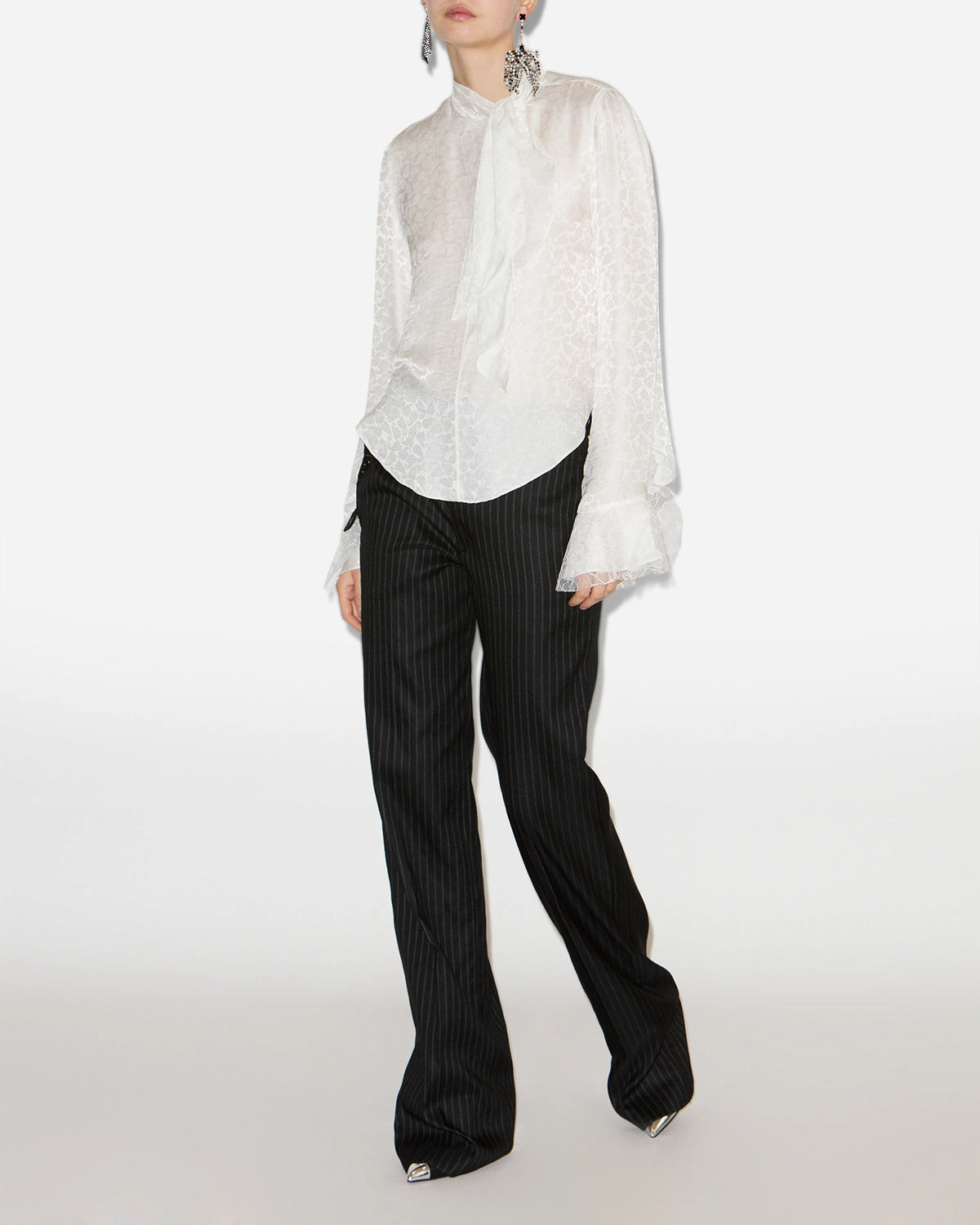 RAPHAELLA BLOUSE Layered Collar Tagless Design