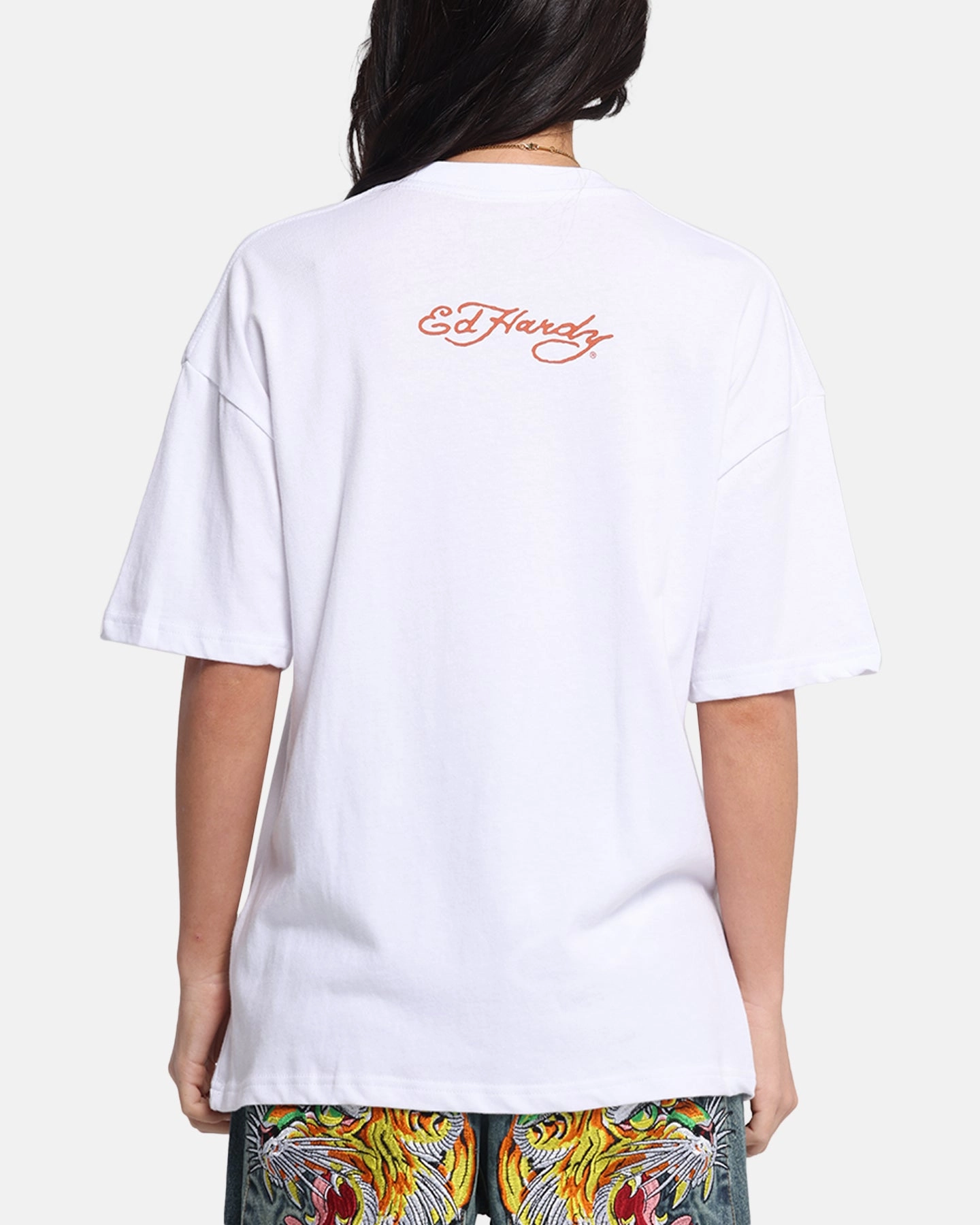 SlipResistant Ed Hardy Lightning T-Shirt White