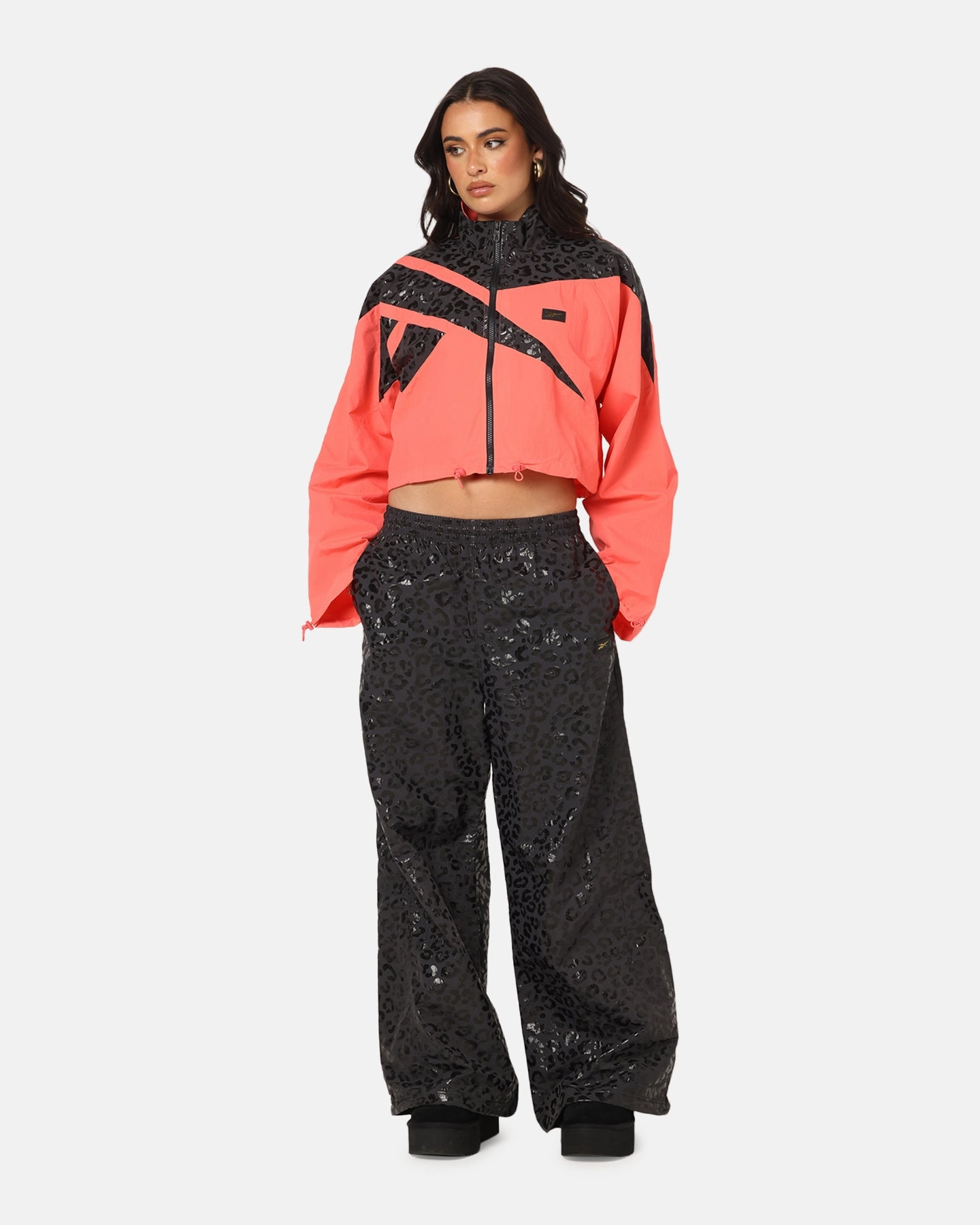 ReinforcedShoulderConstruction Reebok X Angel Reese Women's Vector Track Jacket Coral