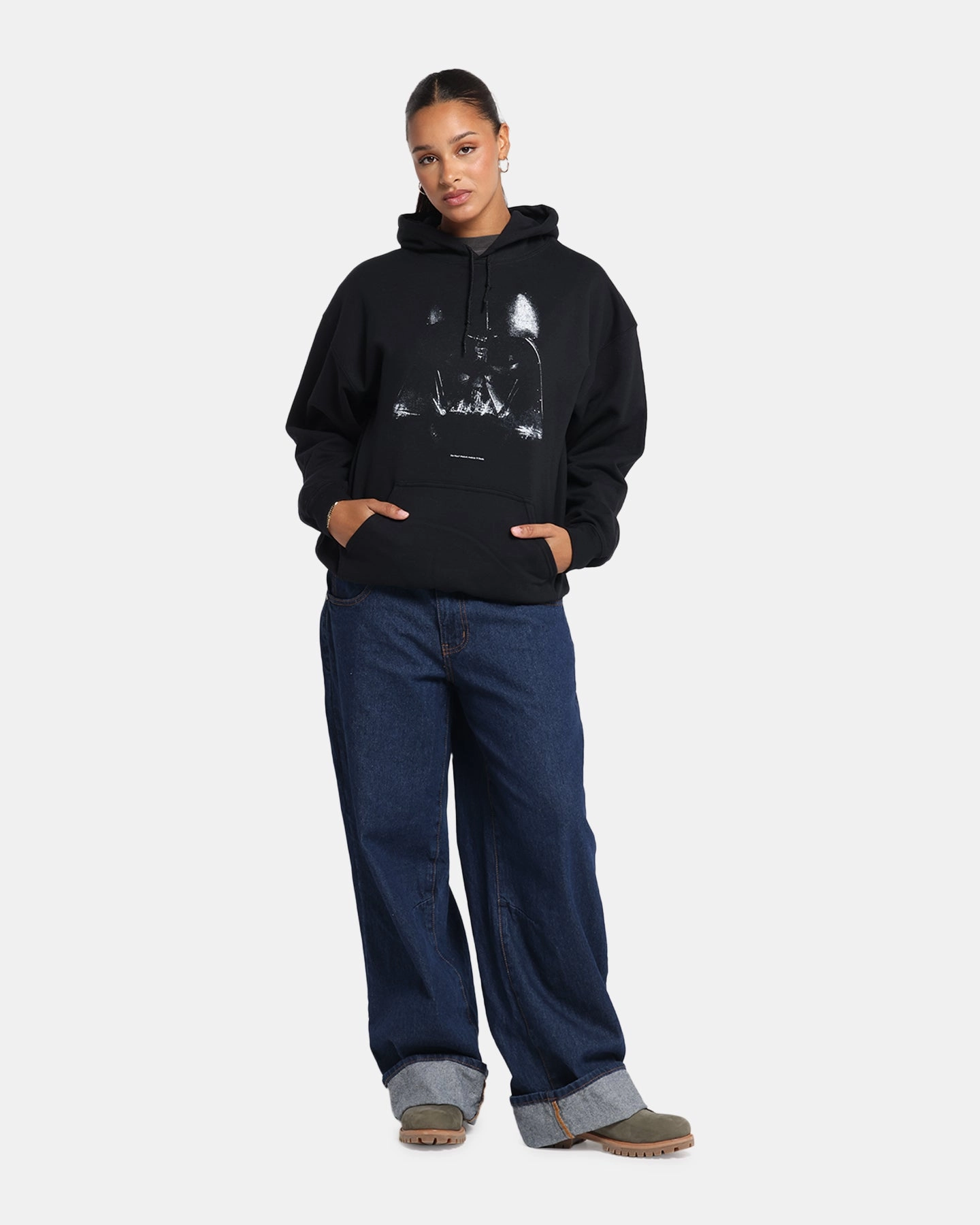 73 Studio Star Wars Vader Premium Hoodie Black DropShoulderConstruction SecurePockets