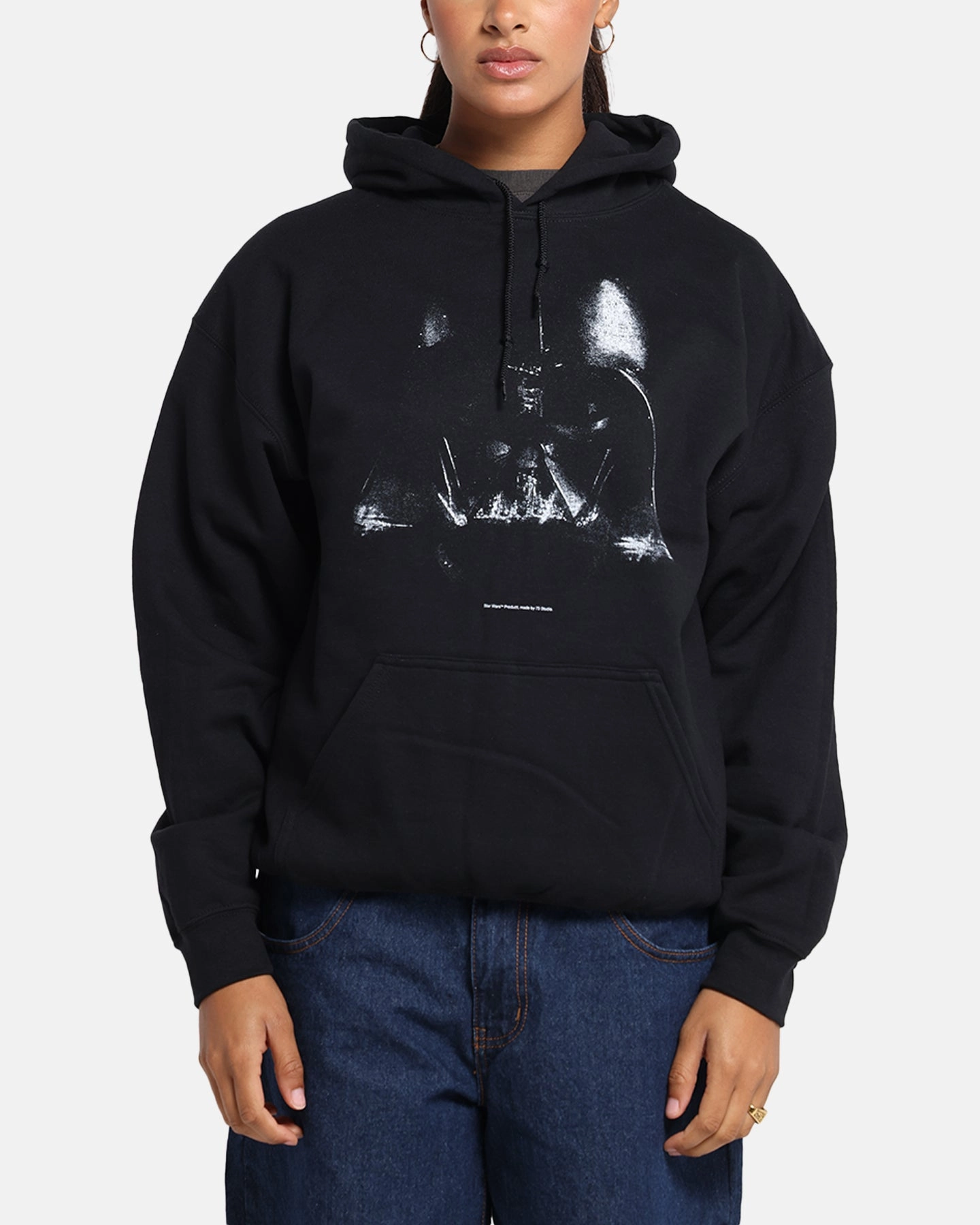 73 Studio Star Wars Vader Premium Hoodie Black CrewNeck MultiPocket Design