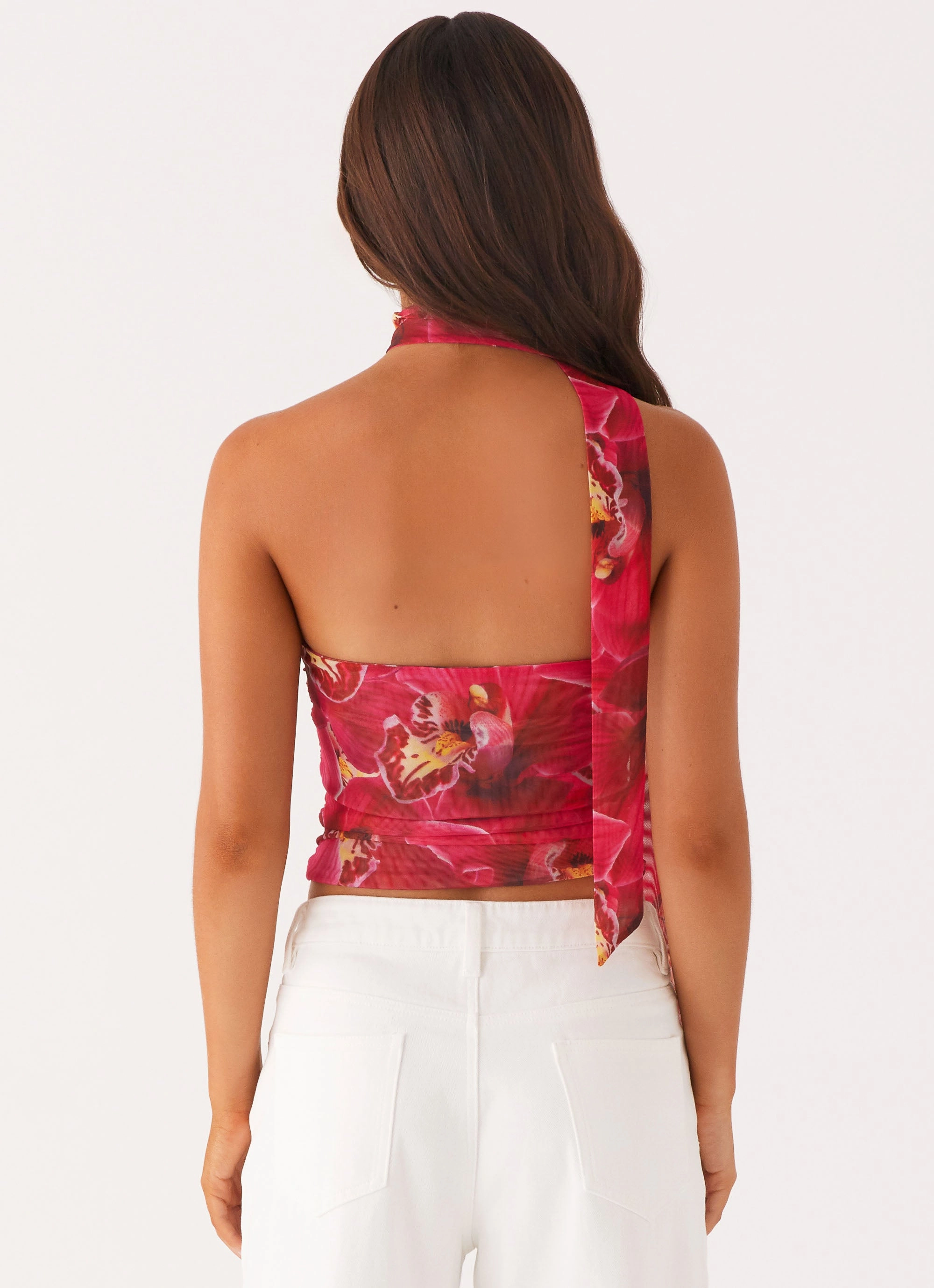 Hot Like Me Scarf Top - Orchid Pink Tagless Labeling
