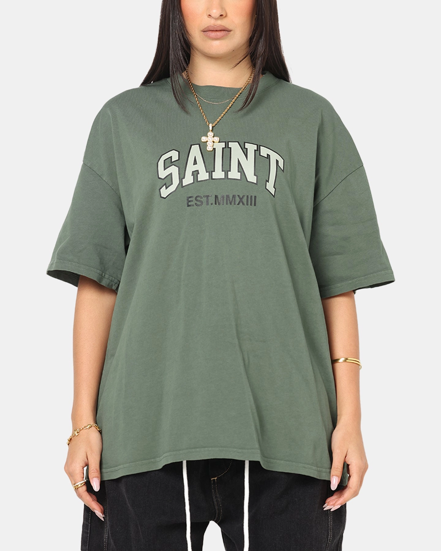 DurableReinforcement HiddenZipper Saint Morta Established T-Shirt Green