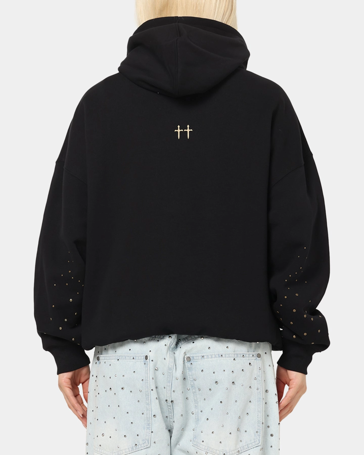 Saint Morta Rodeo Drive Boxy Hoodie Black Wear Resistant Edge