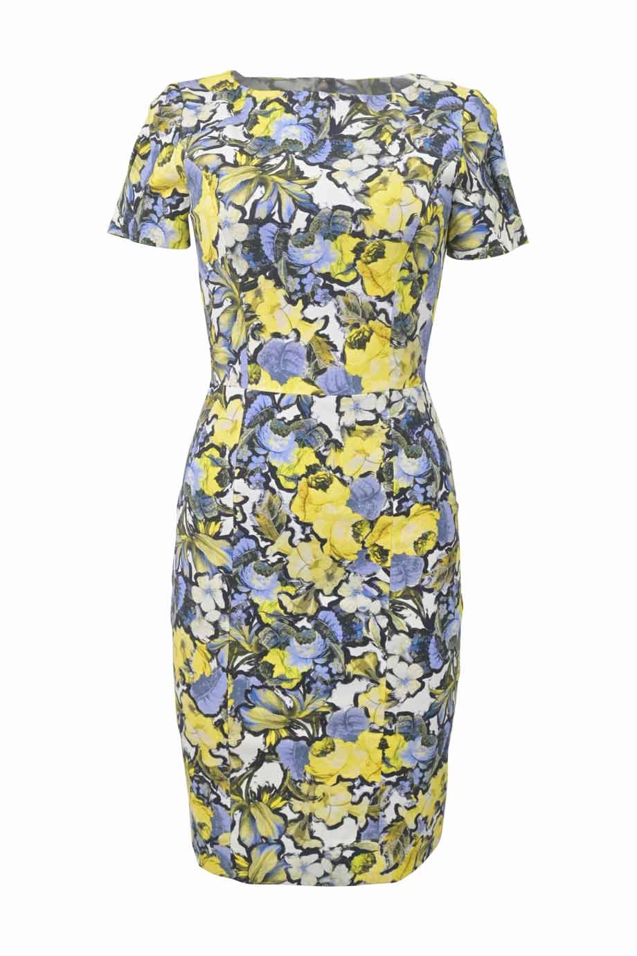 [WW39288] Erdem | Knee Length Dress Trendy Layering Classic Flow